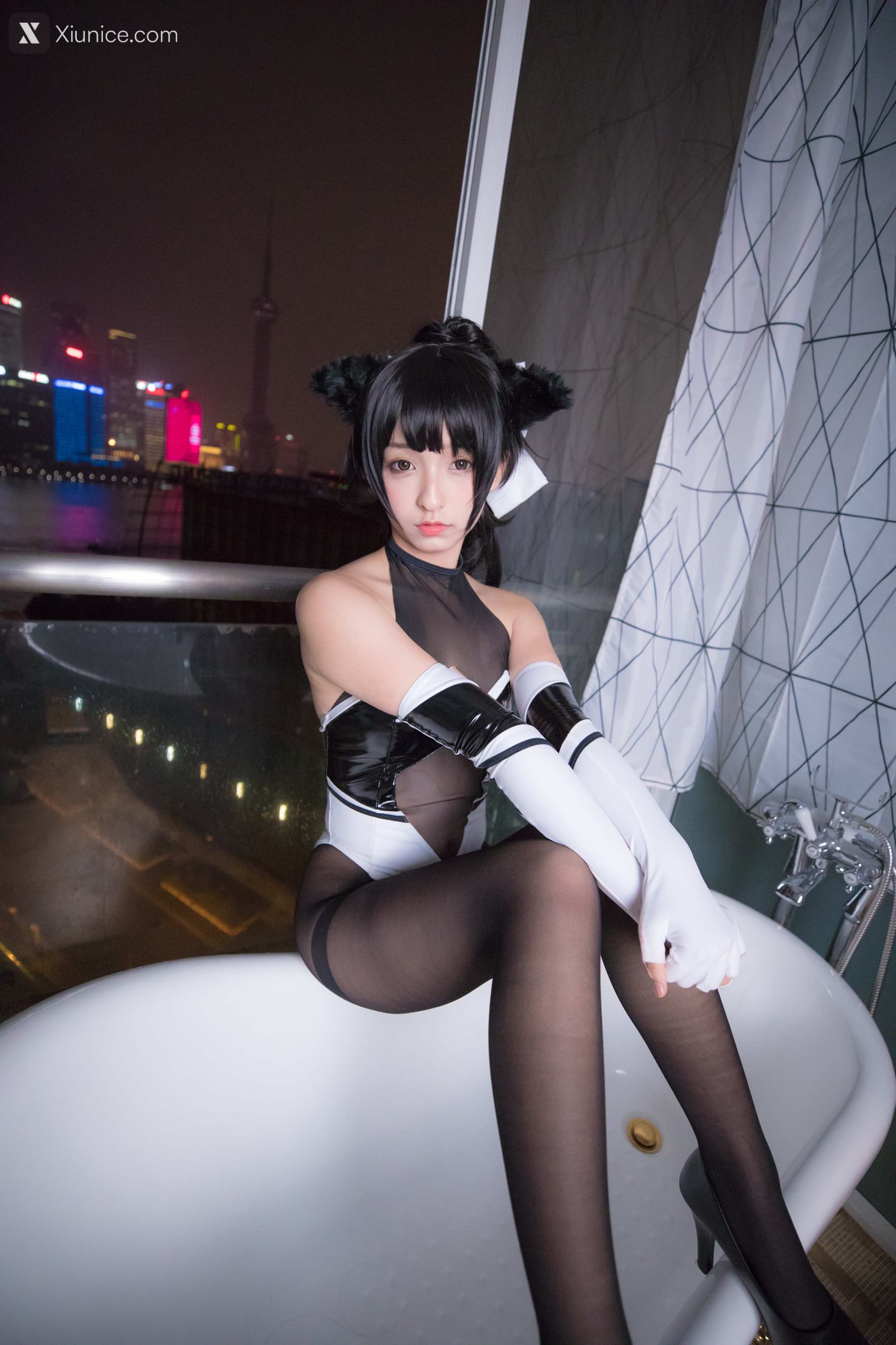 Coser@神楽坂真冬 Vol.002 TAKAO-TIGHTS VER (黑丝) 第45张