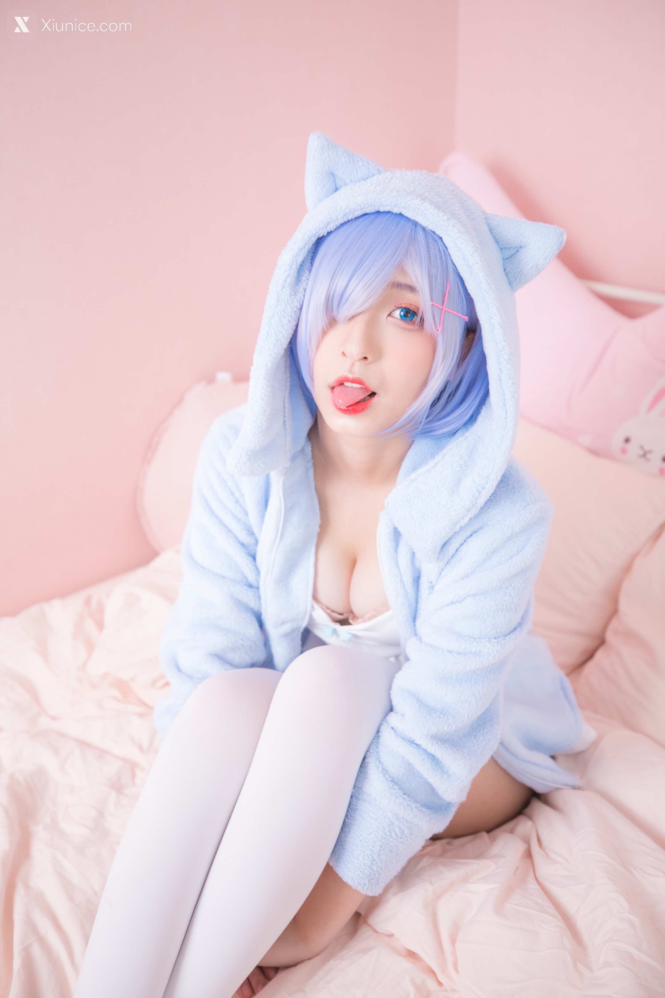Coser@神楽坂真冬 Vol.005 蕾姆 Milk by blue 第36张