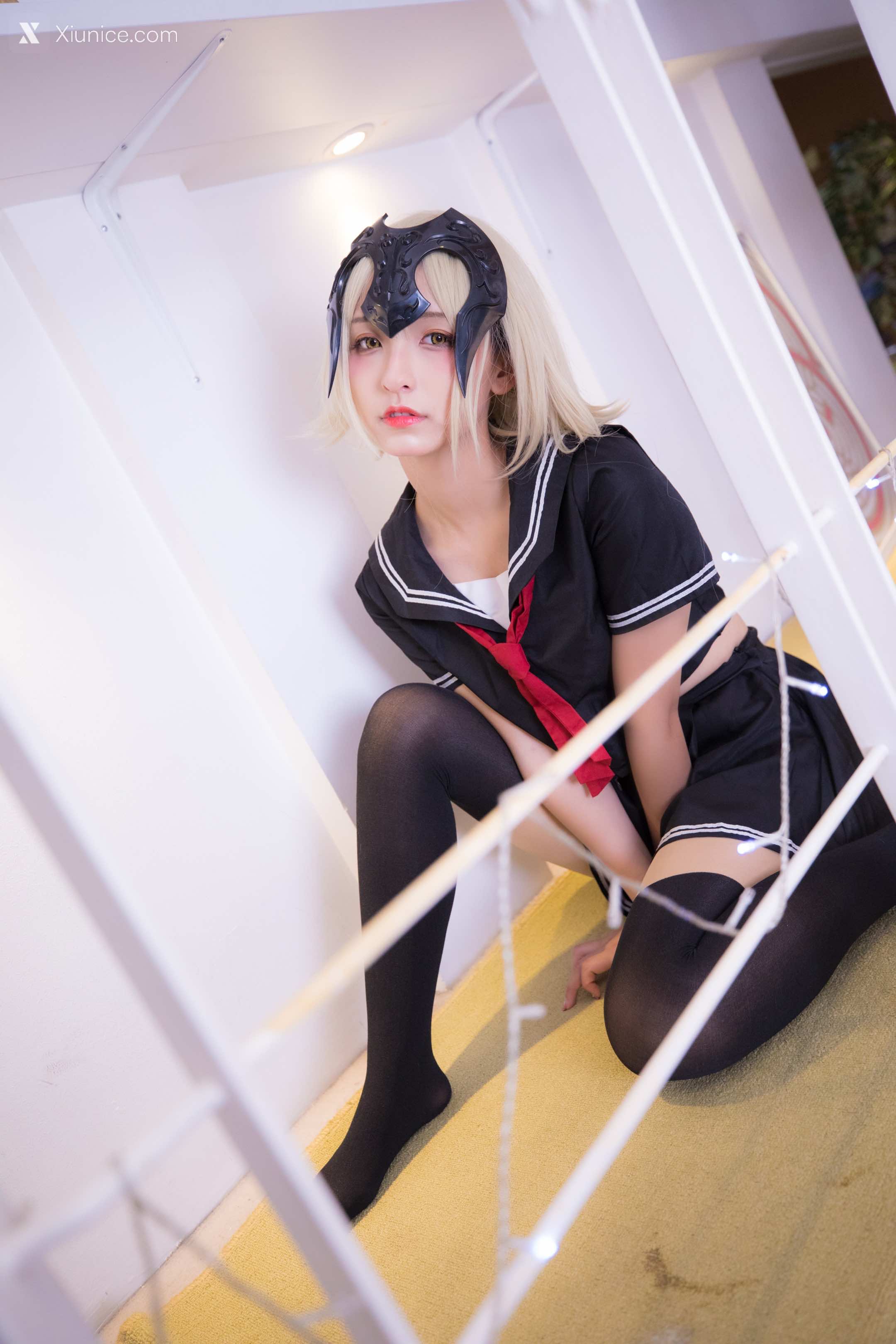 Coser@神楽坂真冬 Vol.013 放课后领域 学园黑贞 第119张