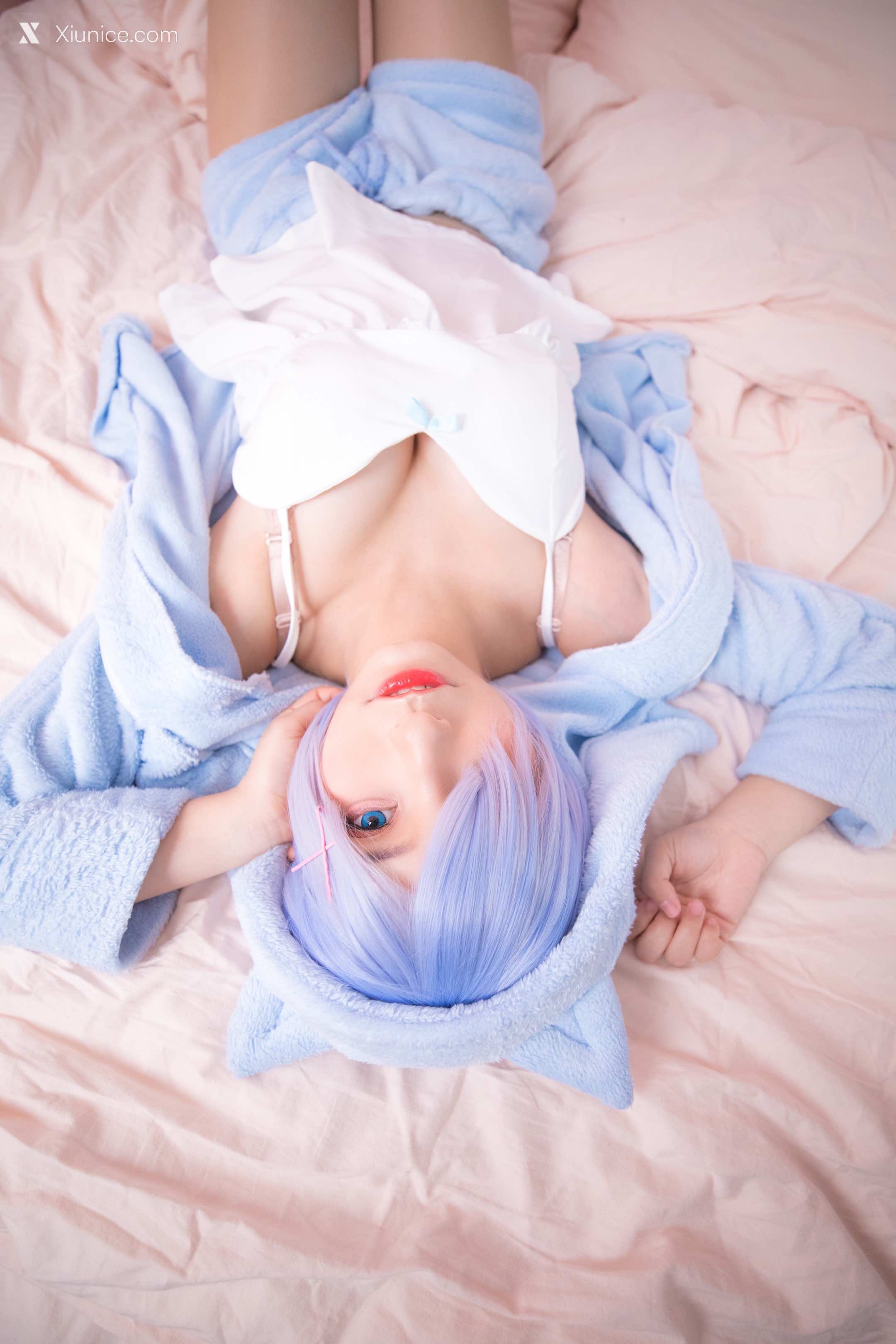 Coser@神楽坂真冬 Vol.005 蕾姆 Milk by blue 第50张