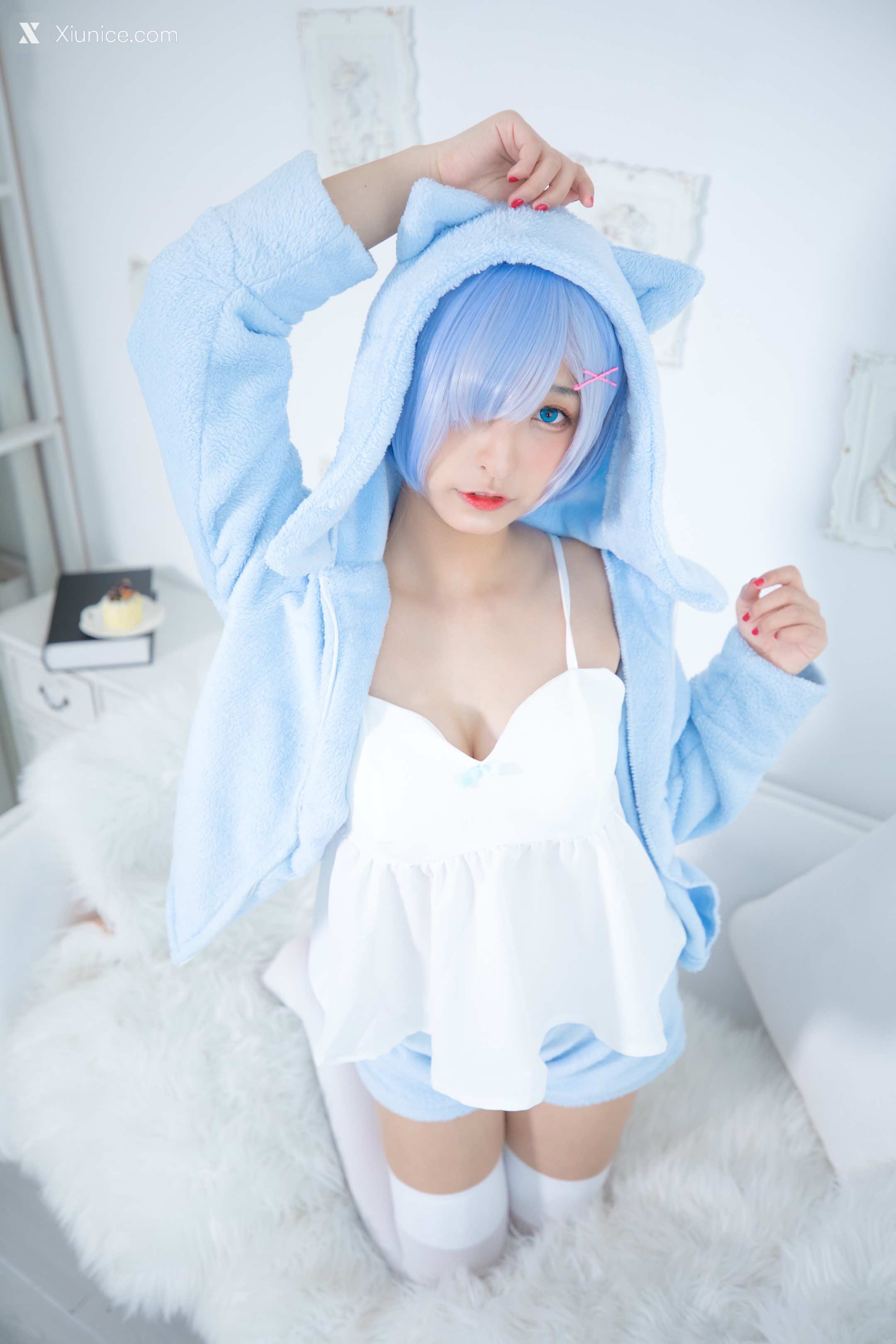 Coser@神楽坂真冬 Vol.005 蕾姆 Milk by blue 第71张