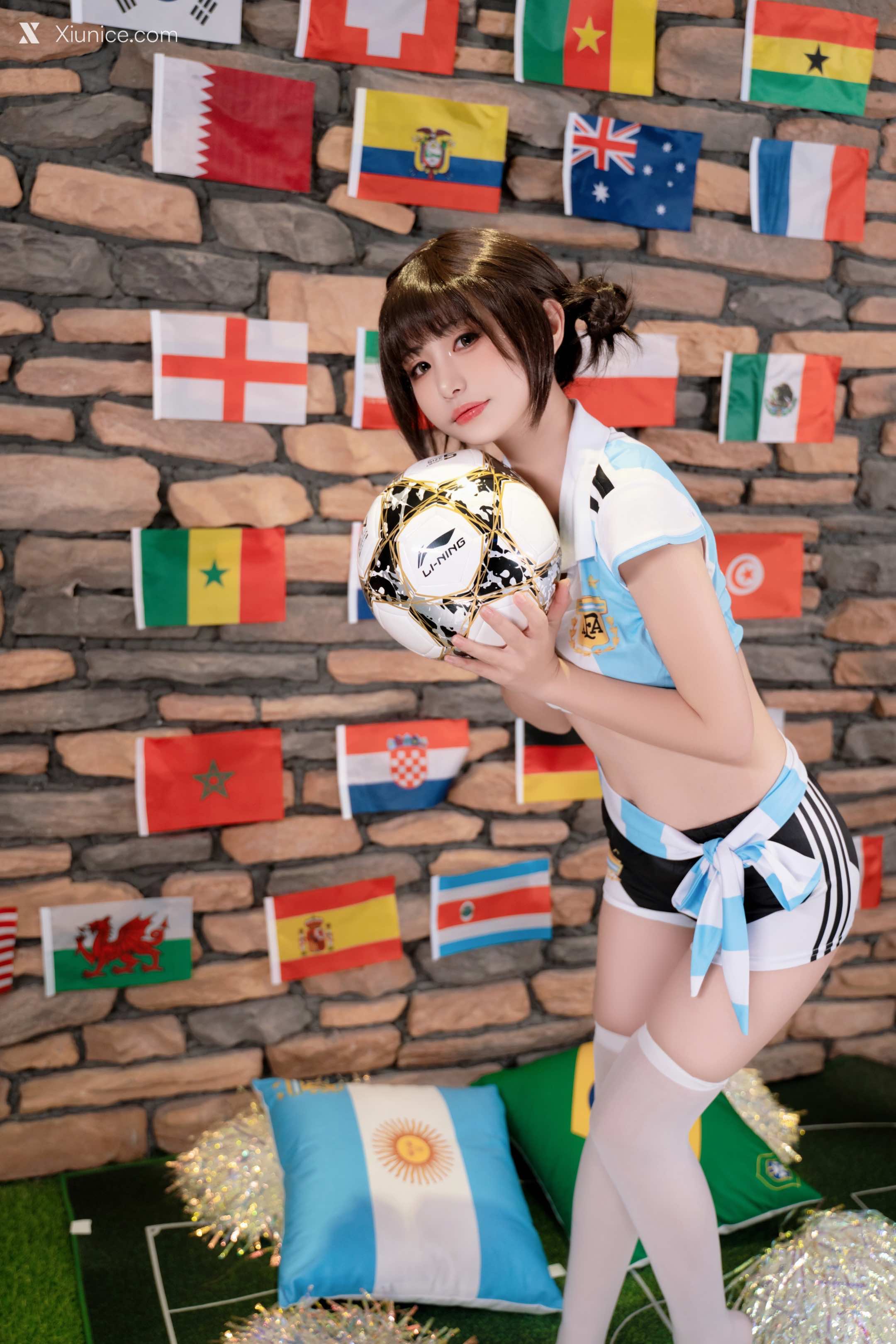 Coser@爆机少女喵小吉 (Nekokoyoshi) & 金鱼kinngyo – 足球宝贝 第13张