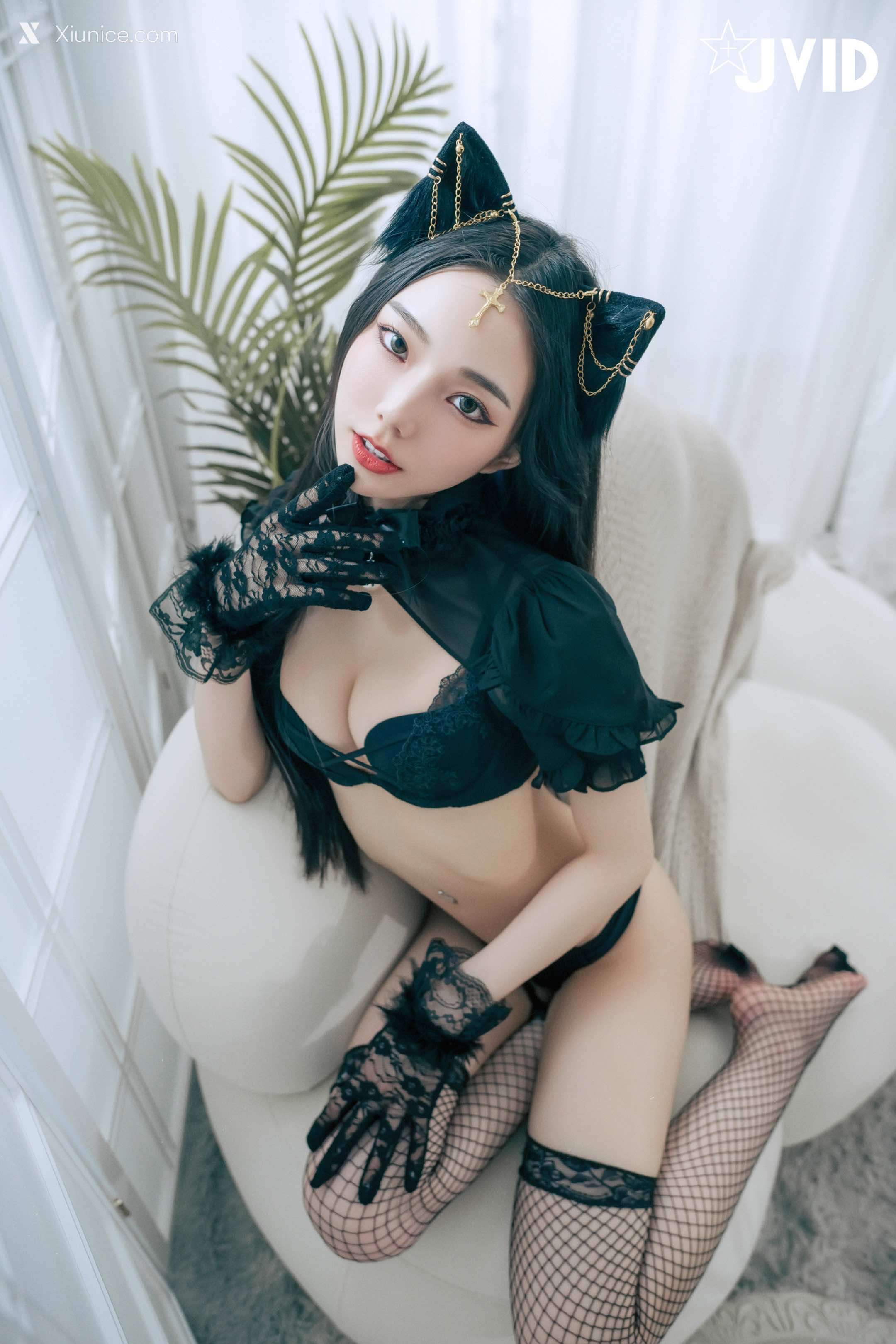 JVID – 啾啾 – 牛奶成功收編冶豔的黑貓娘 第72张