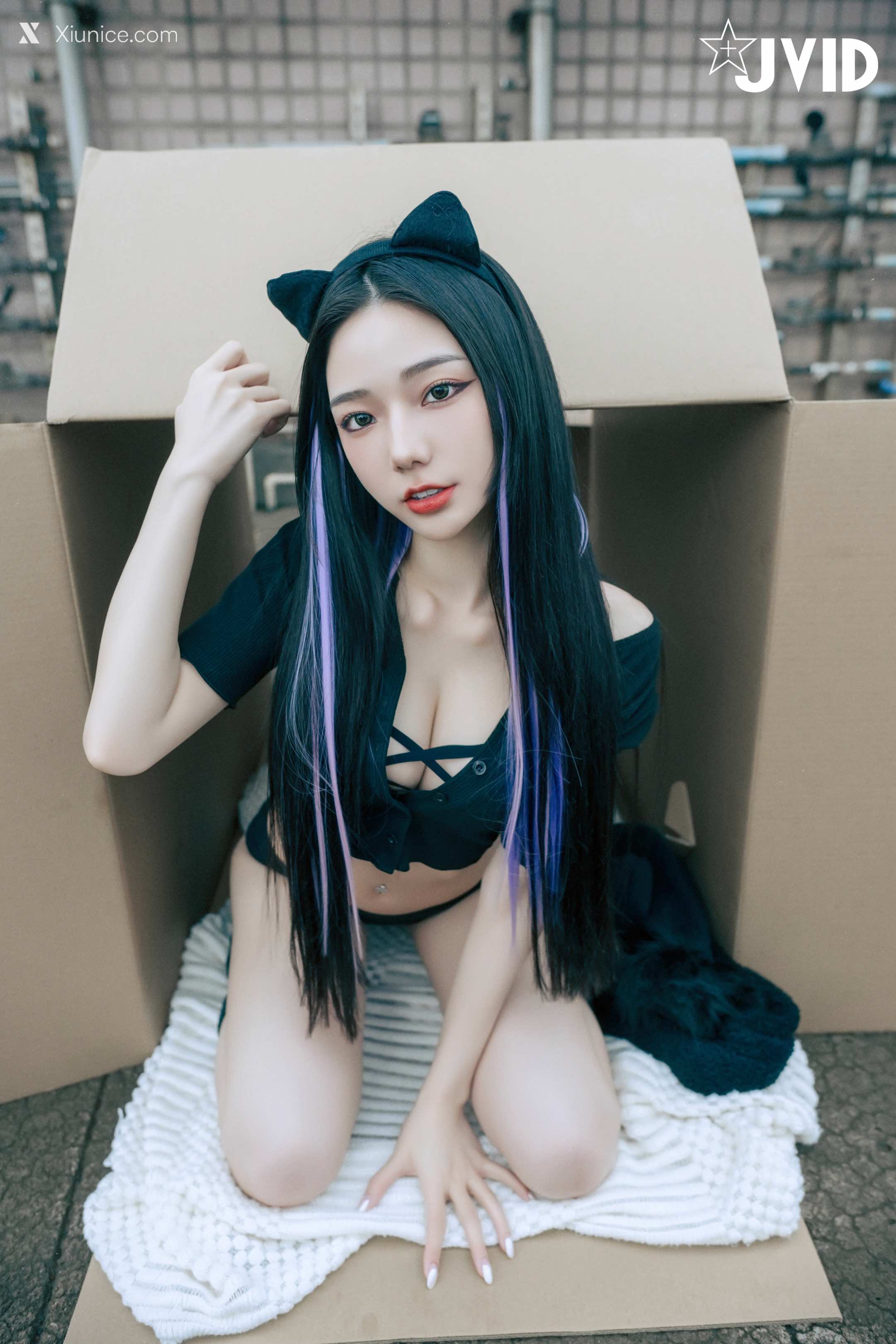 JVID – 啾啾 – 牛奶成功收編冶豔的黑貓娘 第48张