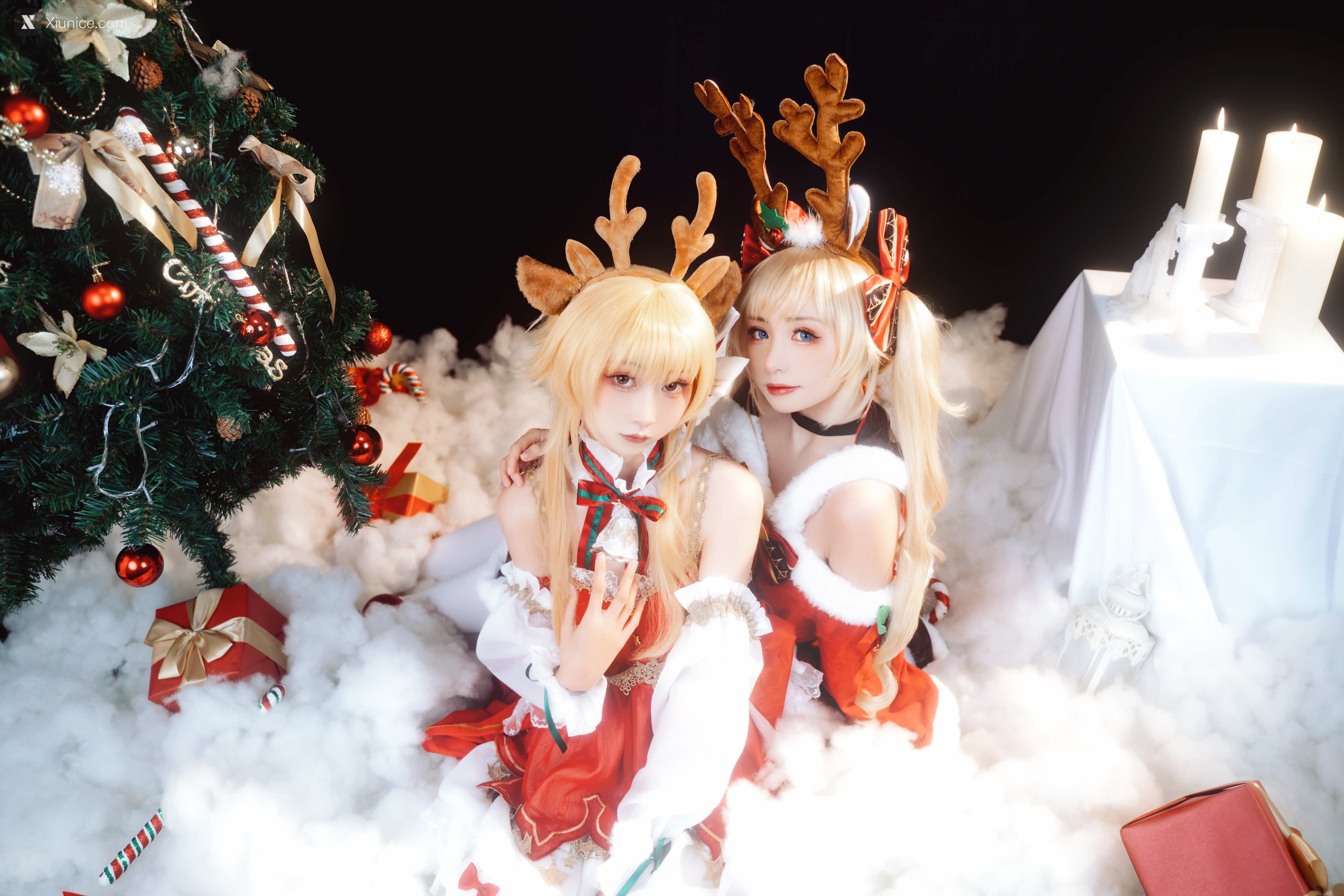 Coser@爆机少女喵小吉 (Nekokoyoshi) & 金鱼kinngyo – 圣诞特辑 第14张
