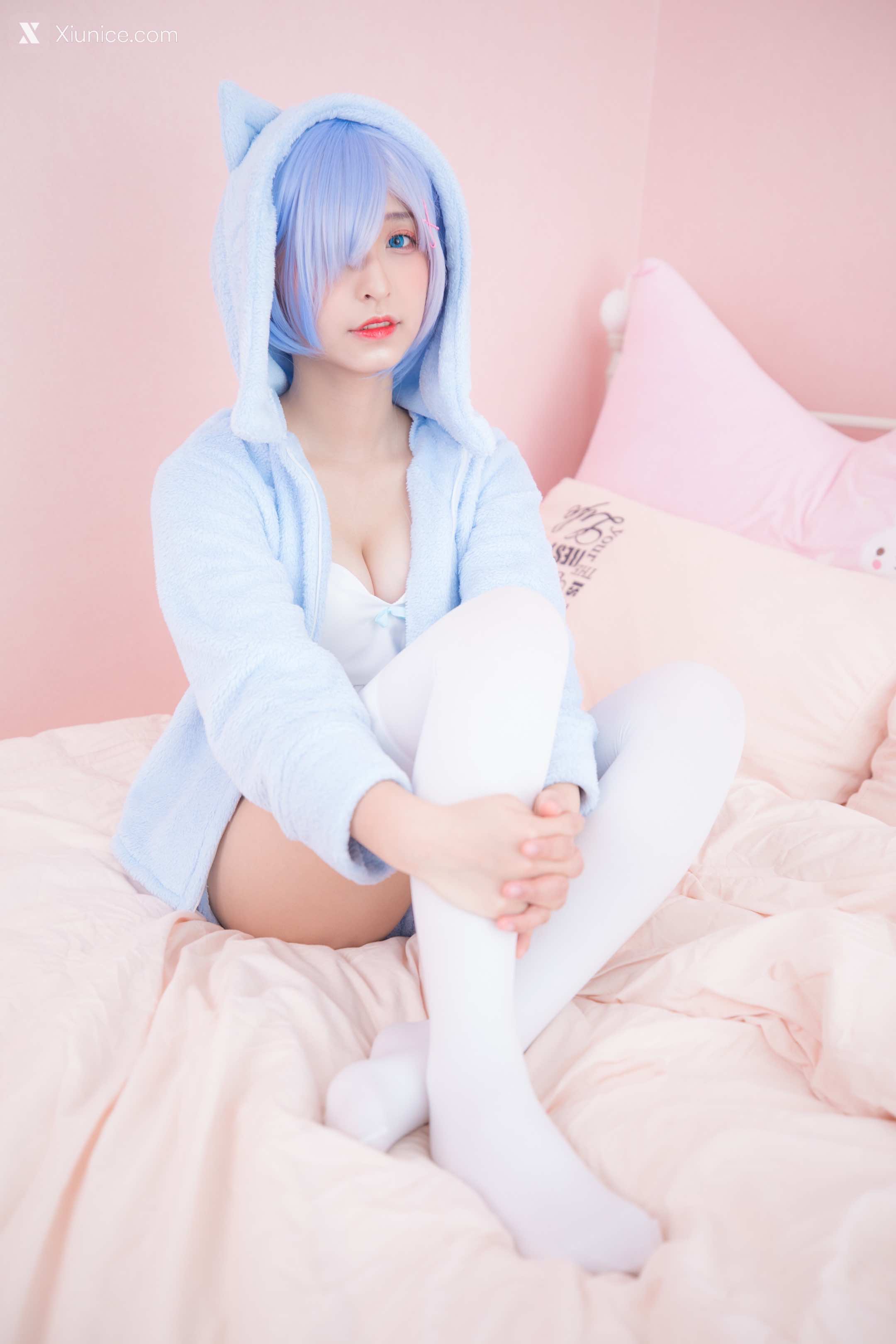 Coser@神楽坂真冬 Vol.005 蕾姆 Milk by blue 第24张