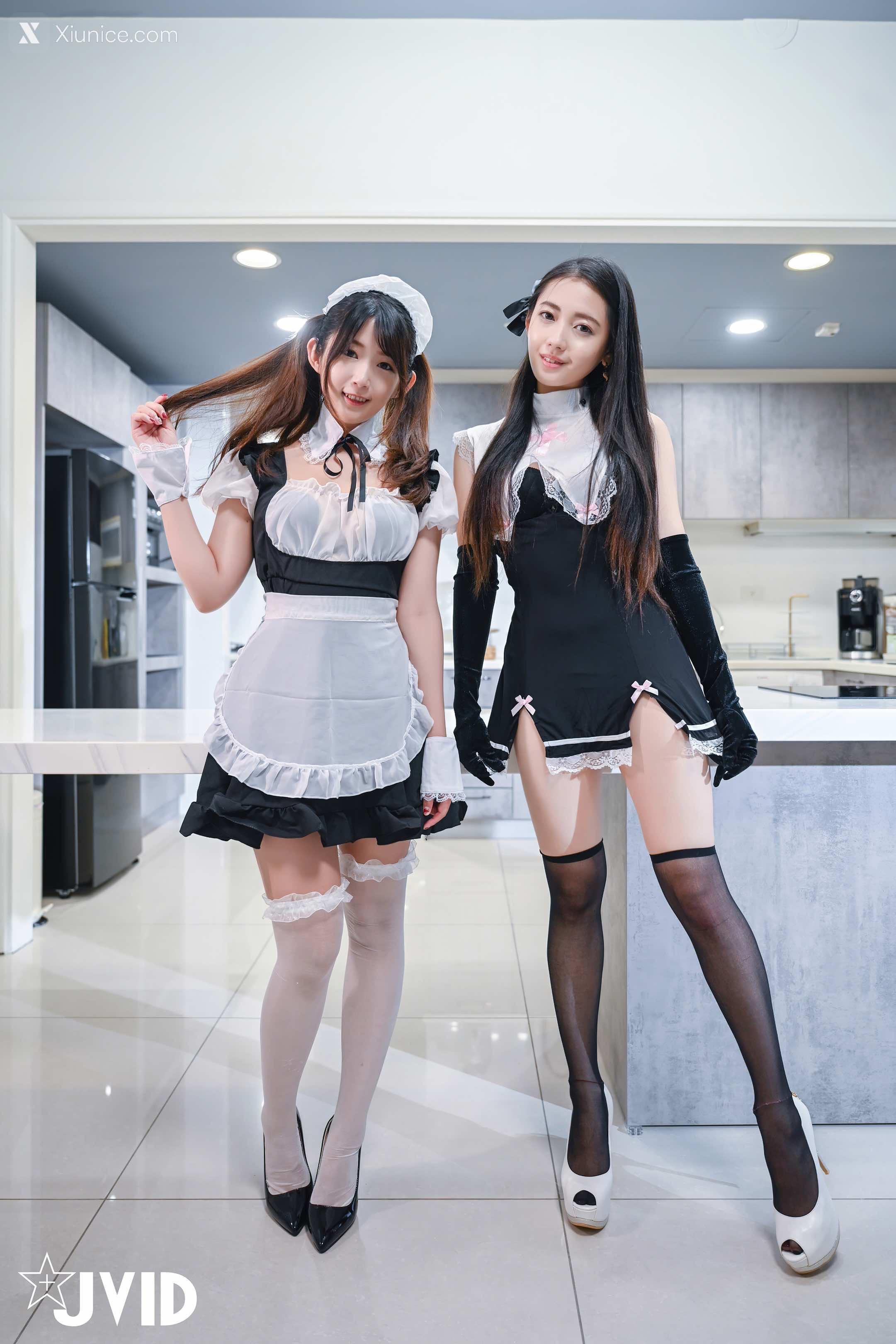 JVID – 夏暮光 + 肉包 – 豪宅雙女僕餐桌激烈碰撞 第86张