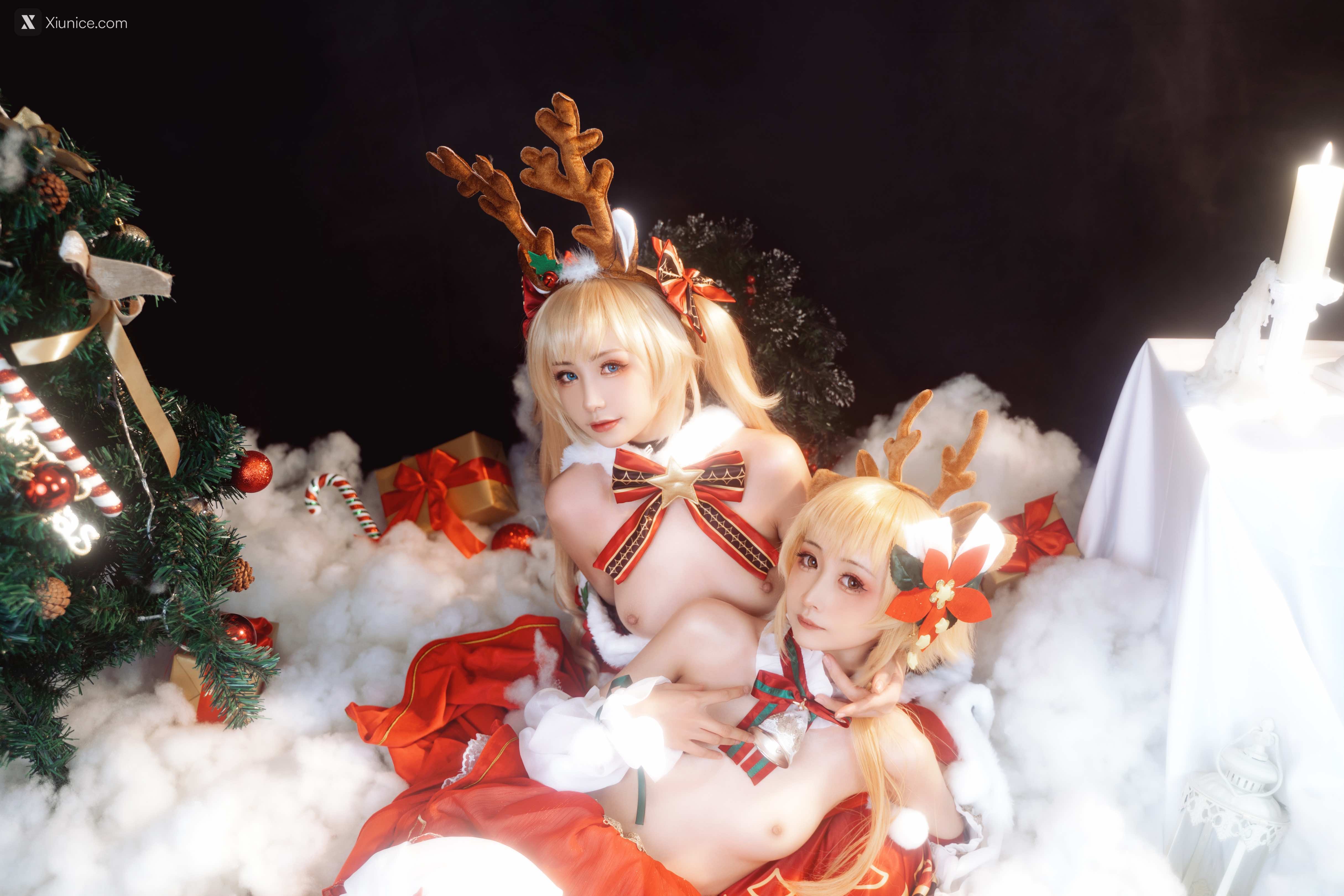 Coser@爆机少女喵小吉 (Nekokoyoshi) & 金鱼kinngyo – 圣诞特辑 第46张