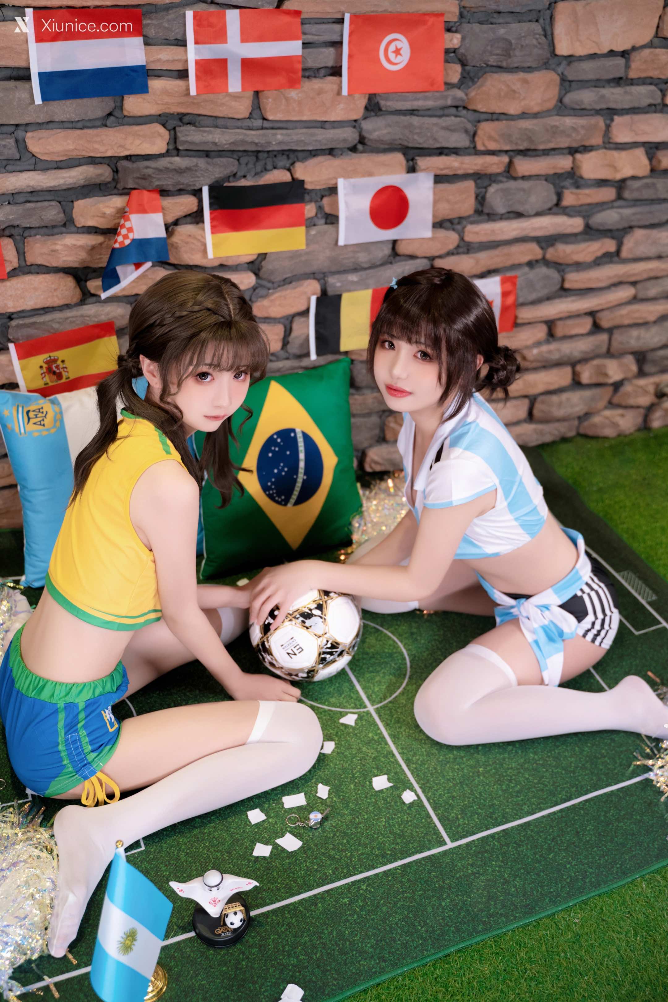 Coser@爆机少女喵小吉 (Nekokoyoshi) & 金鱼kinngyo – 足球宝贝 第18张