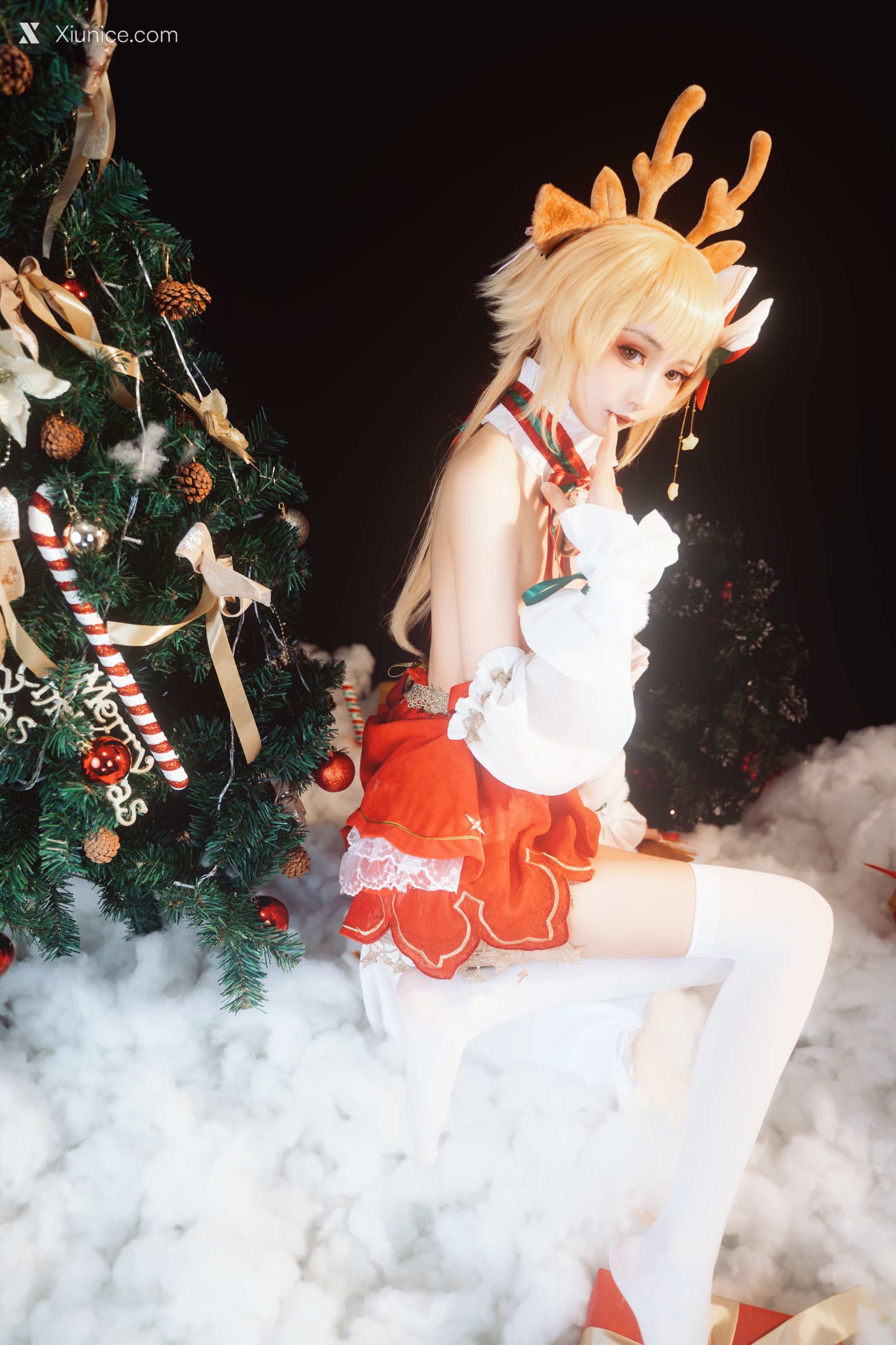 Coser@爆机少女喵小吉 (Nekokoyoshi) & 金鱼kinngyo – 圣诞特辑 第49张