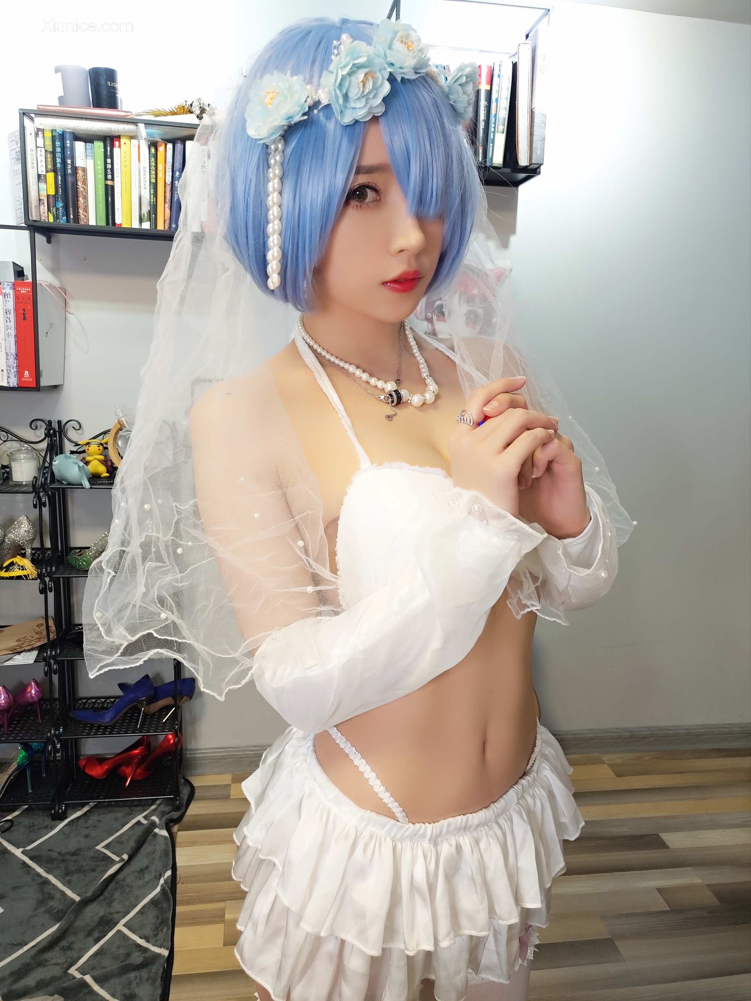 Coser@小女巫露娜 Vol.006 雷姆婚纱 第22张