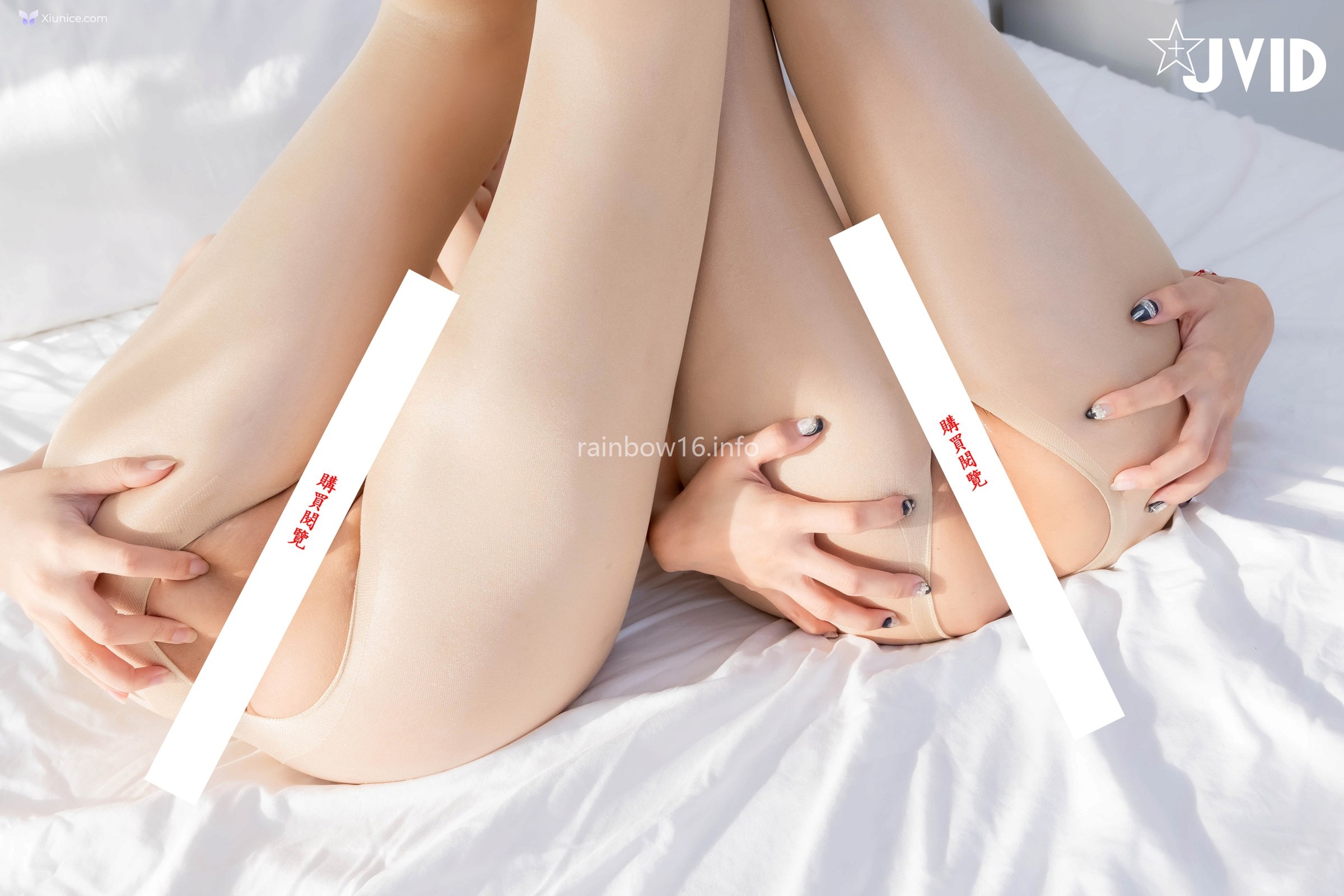 JVID 伊芙蝶 Ash艾希 – 四點全露首次合體珍藏 賽車女郎油亮絲襪美腳蕾絲邊誘惑 第88张
