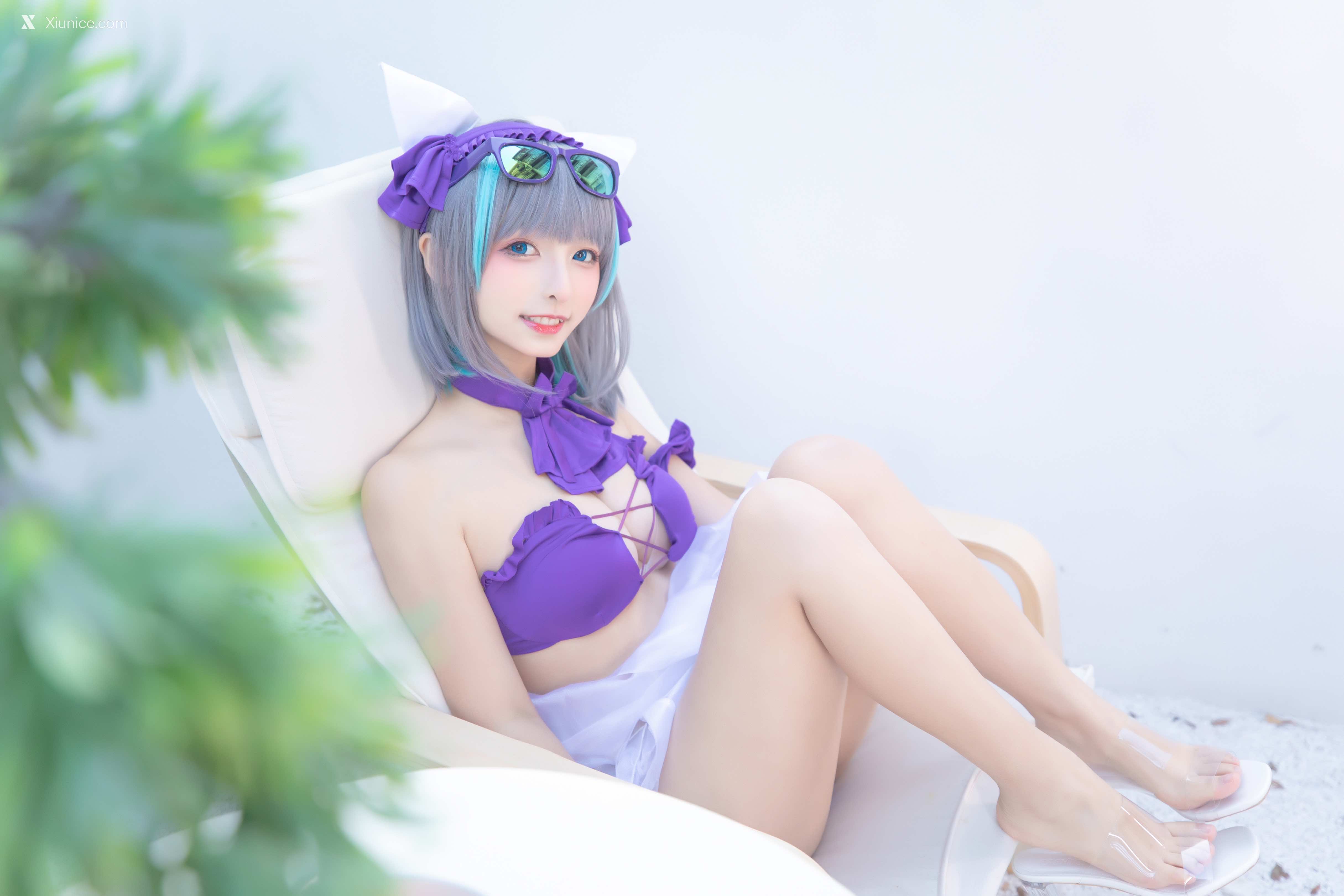 Coser@神楽坂真冬 Vol.085 绝对企画-柴郡cos《纯色庭院》 第39张