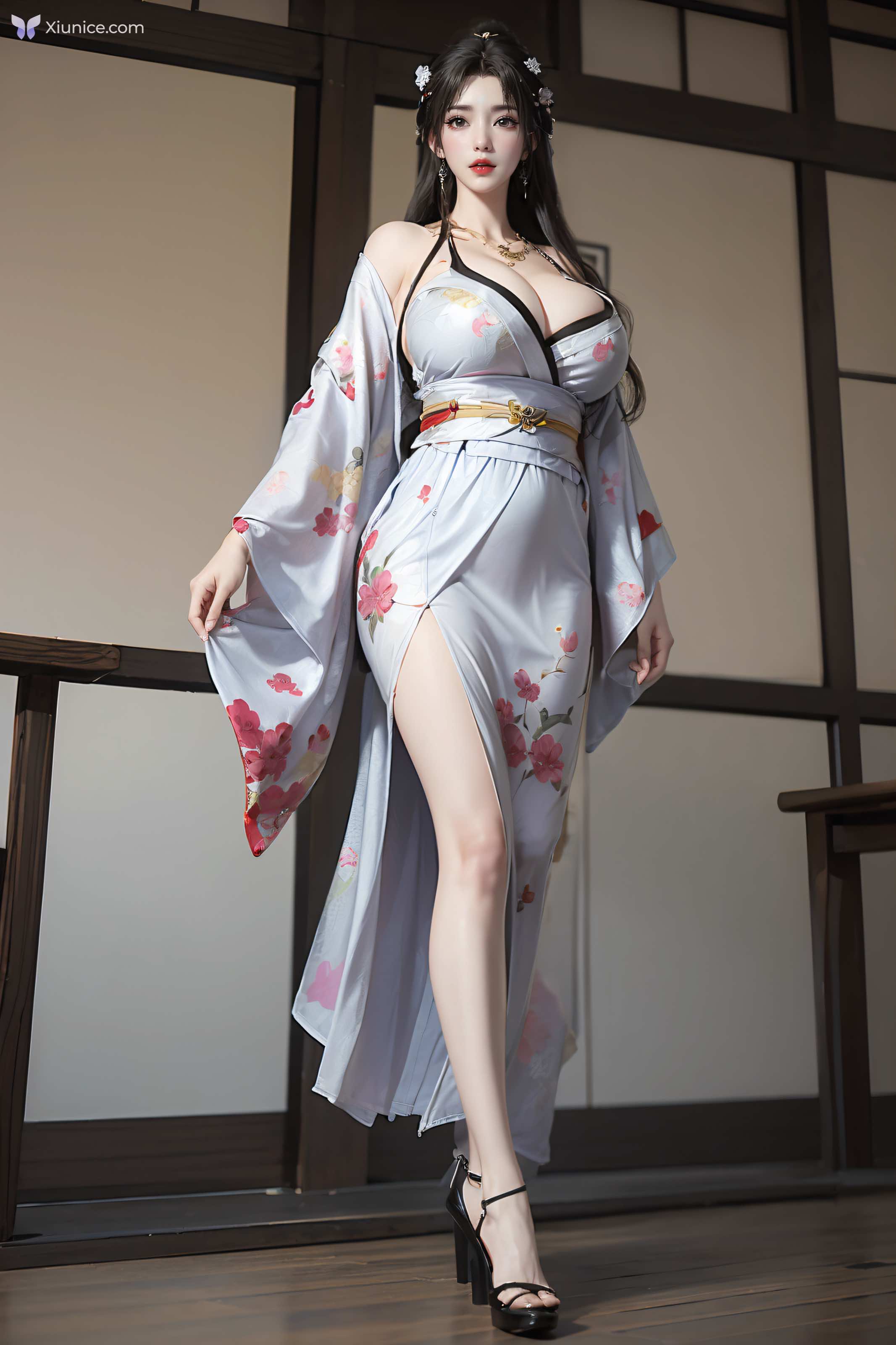 AI Girl 完美世界-清漪 和服吊带 第53张