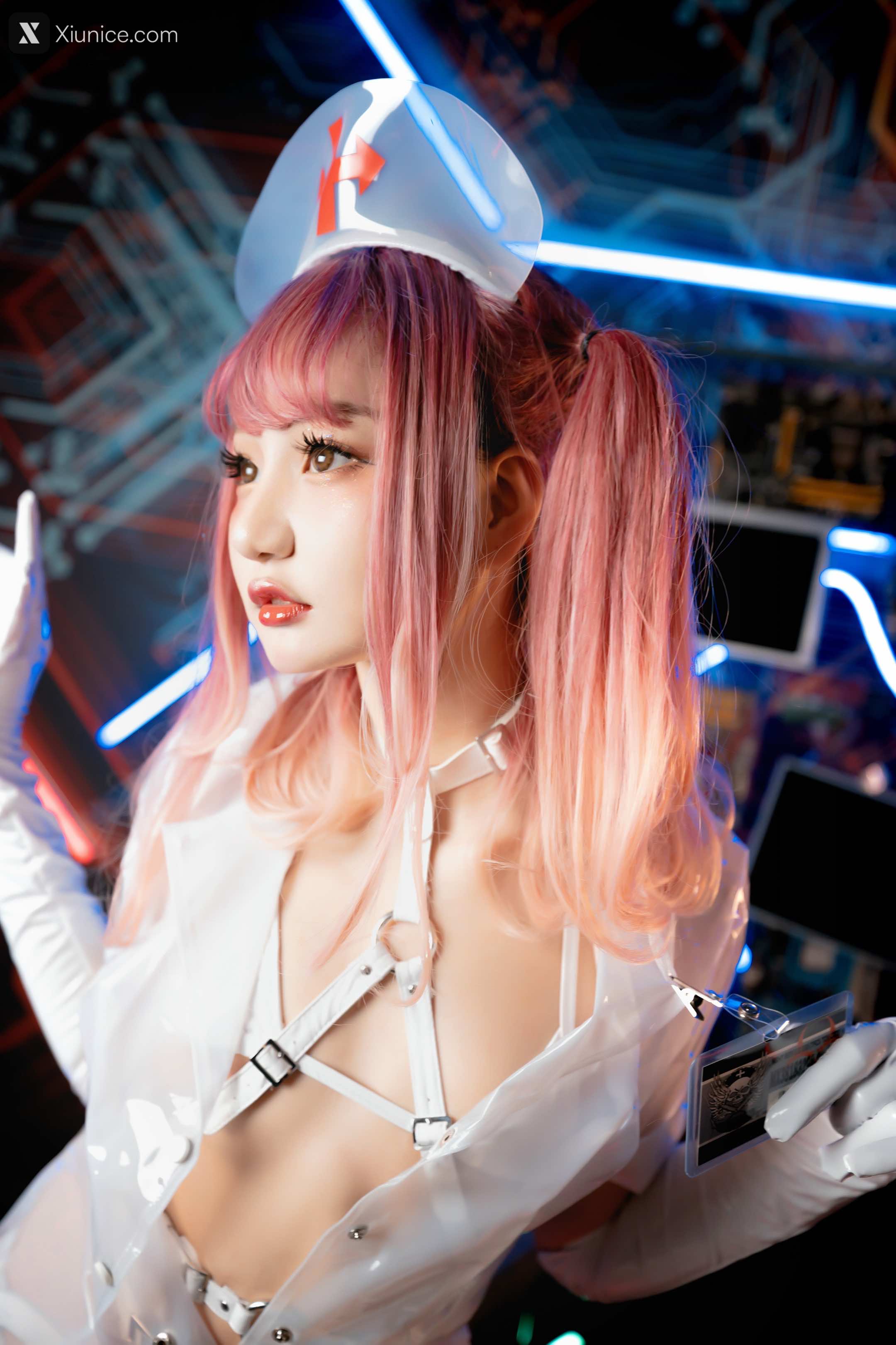 Coser@神楽坂真冬 Vol.057 绝对企画-透明黑白护士双人《無色哲学》 第61张