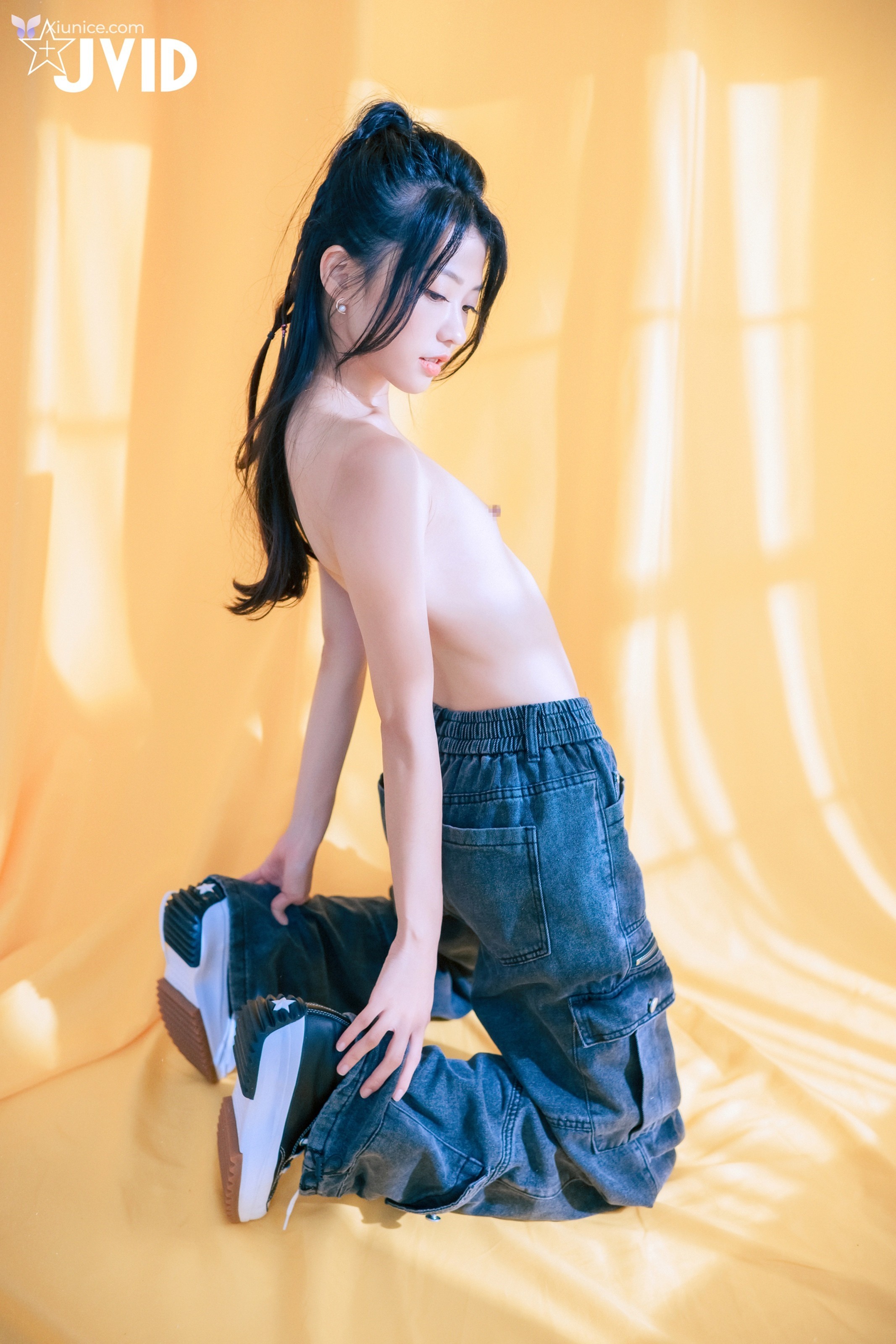 JVID 妍妍 Angel – 網拍模特兒の淺規則妍妍遭射淫師脅迫脫衣強拍裸照配合度太高反而引起射淫師邪念 第34张