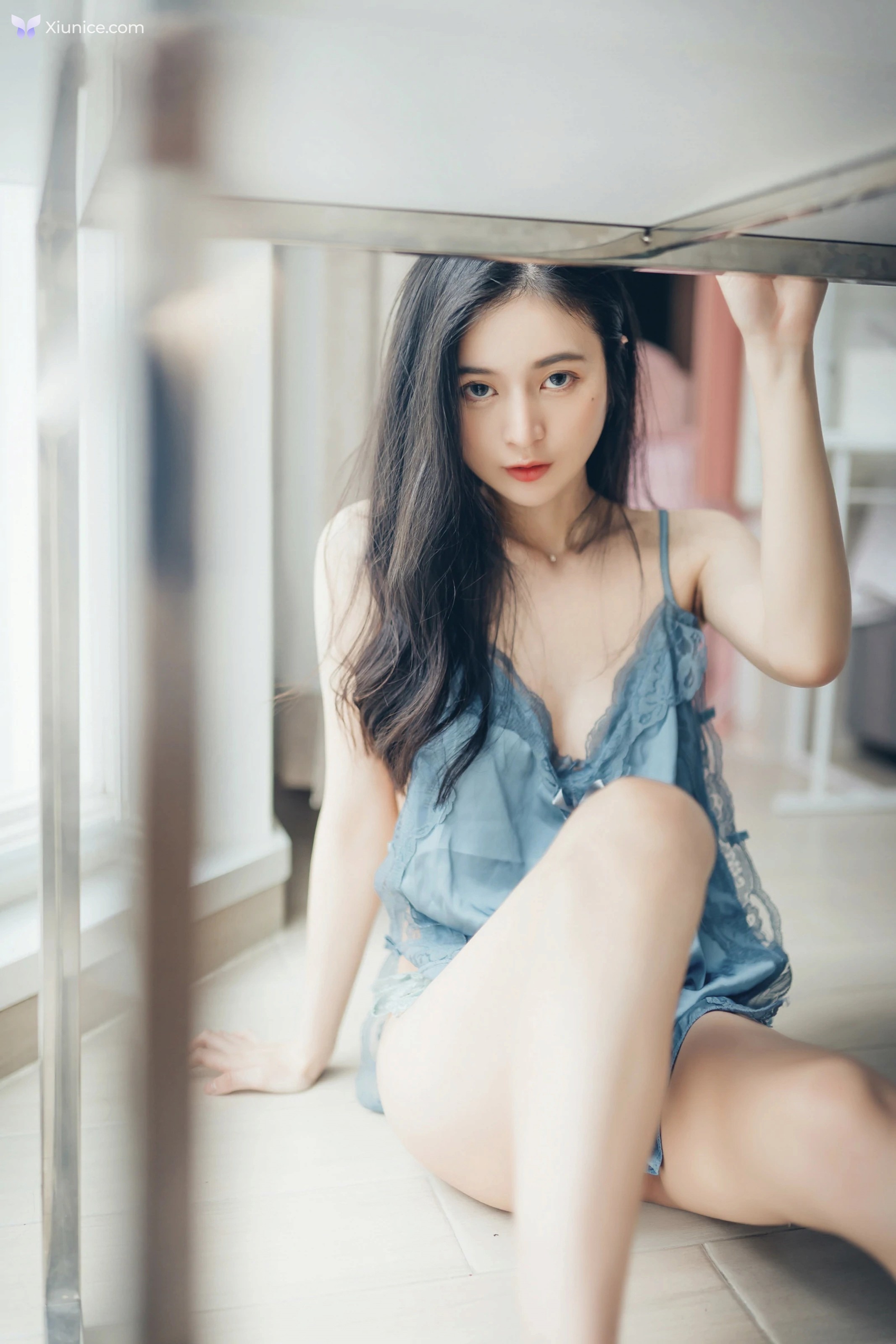 JVID 辰辰 – 透明內褲張開腳比駱駝蹄還更厲害中空小護士兩片式睡衣 第7张