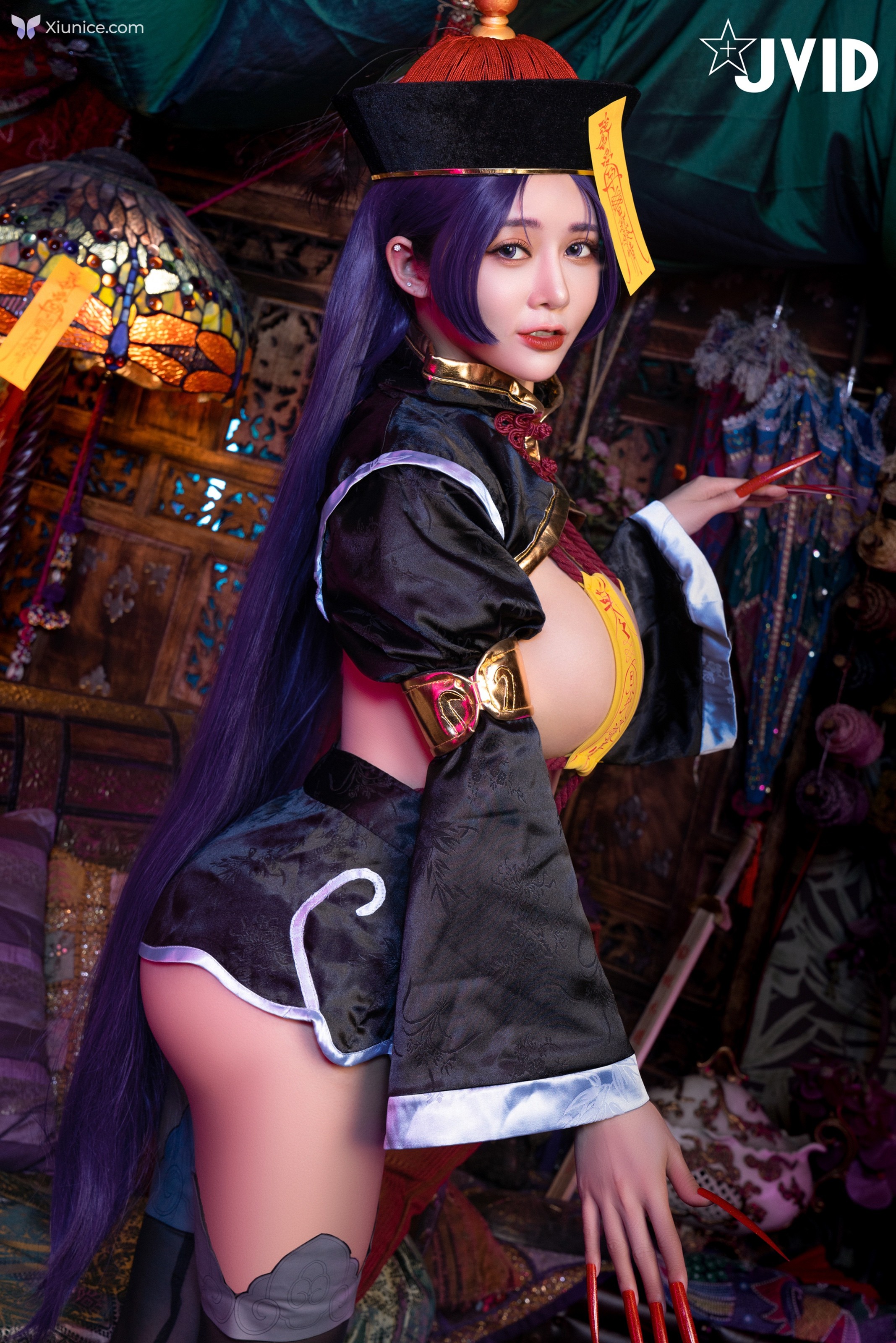 JVID 甜心幫 ღ 安希 – 菰蒲風動縱斜影殭屍奶光安希膣得液滿 第17张