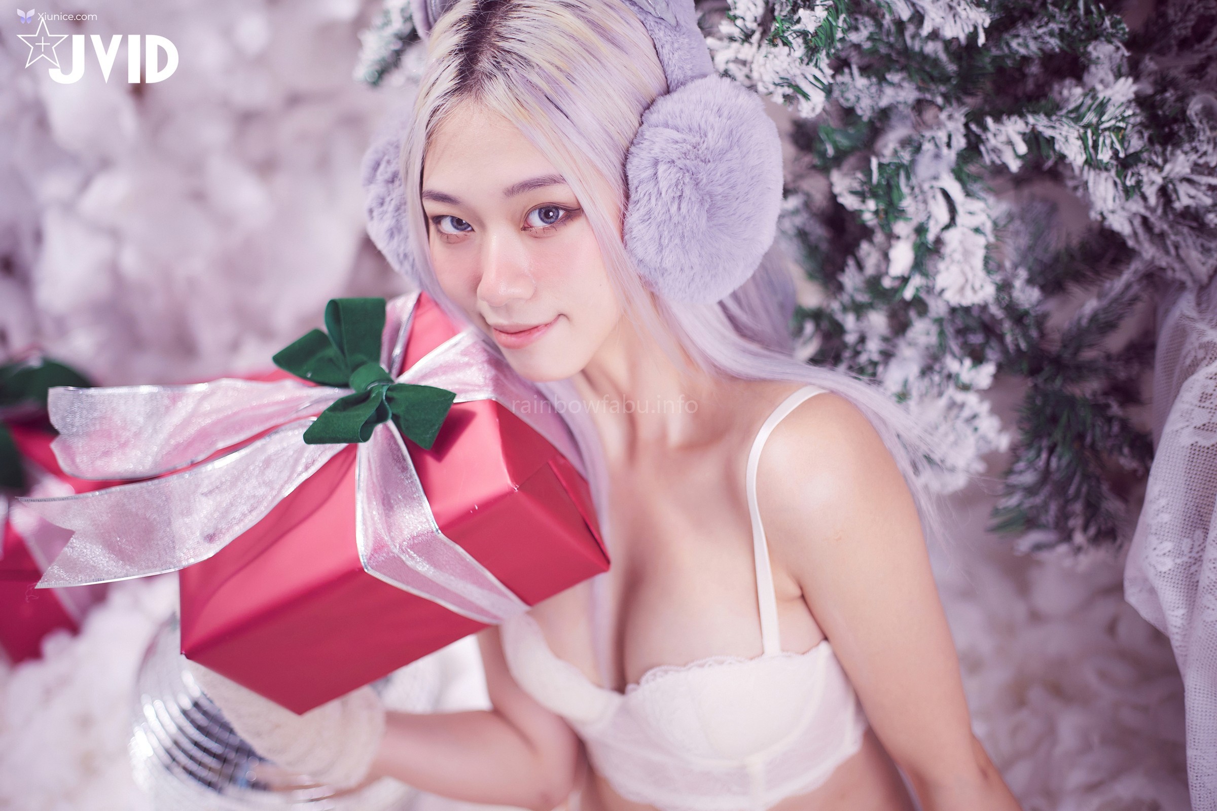 JVID Verna – 性感的愛死寂寞人雪女Verna陪你度過聖誕寒冬 第62张