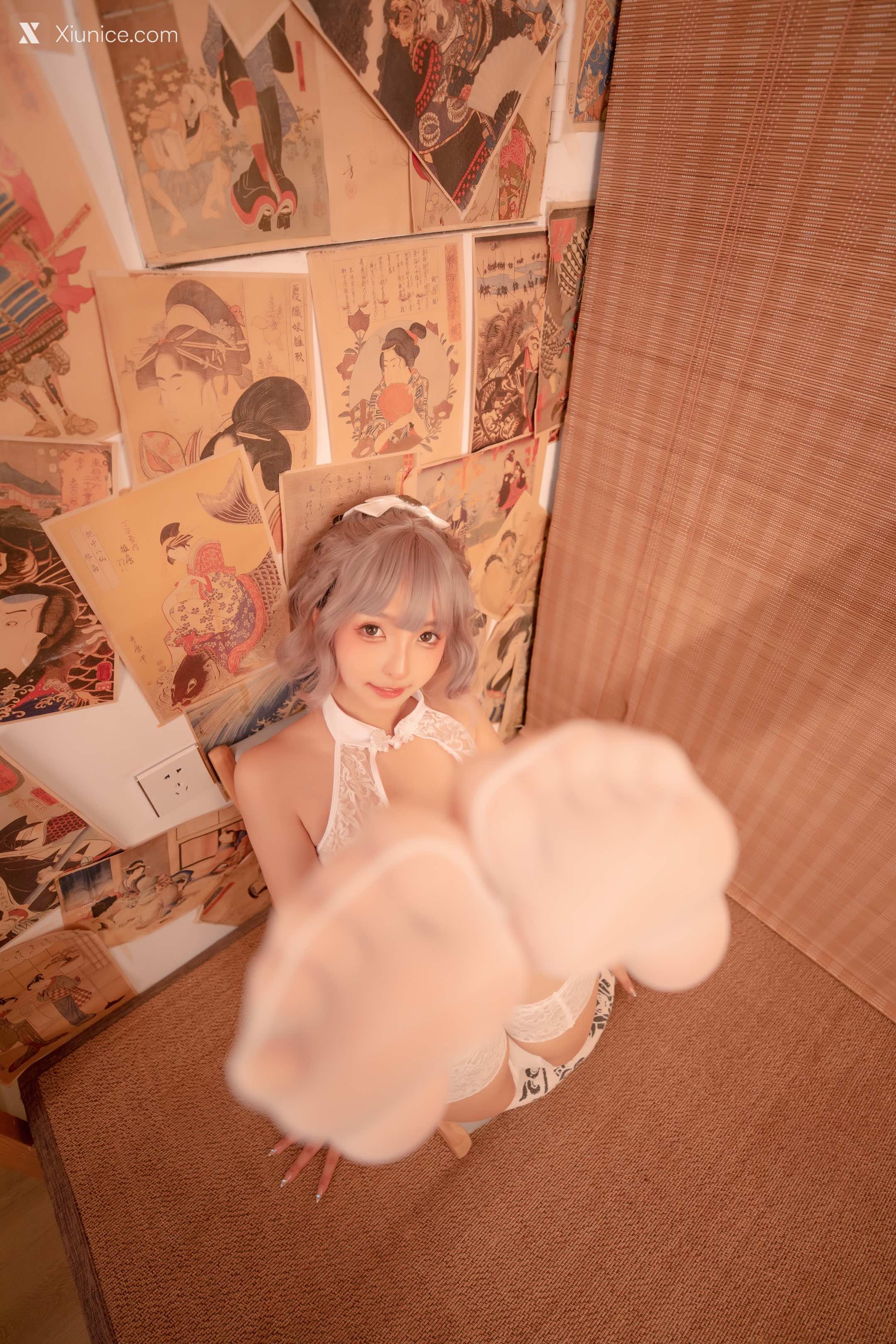 Coser@神楽坂真冬 Vol.099 白旗袍 第54张