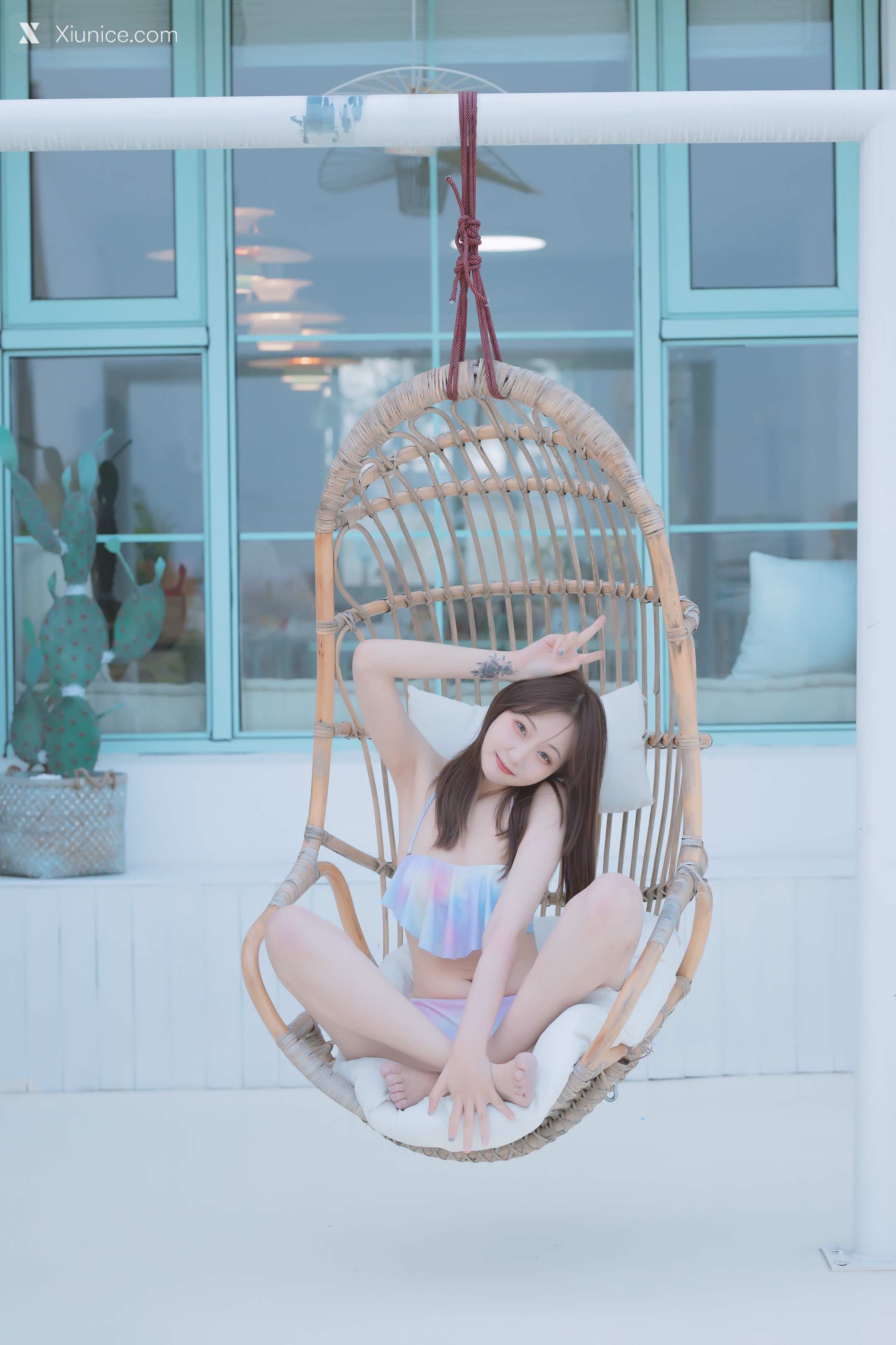 Coser@神楽坂真冬 Vol.058 绝对企画-夏日双人比基尼《笑颜水时计》 第94张