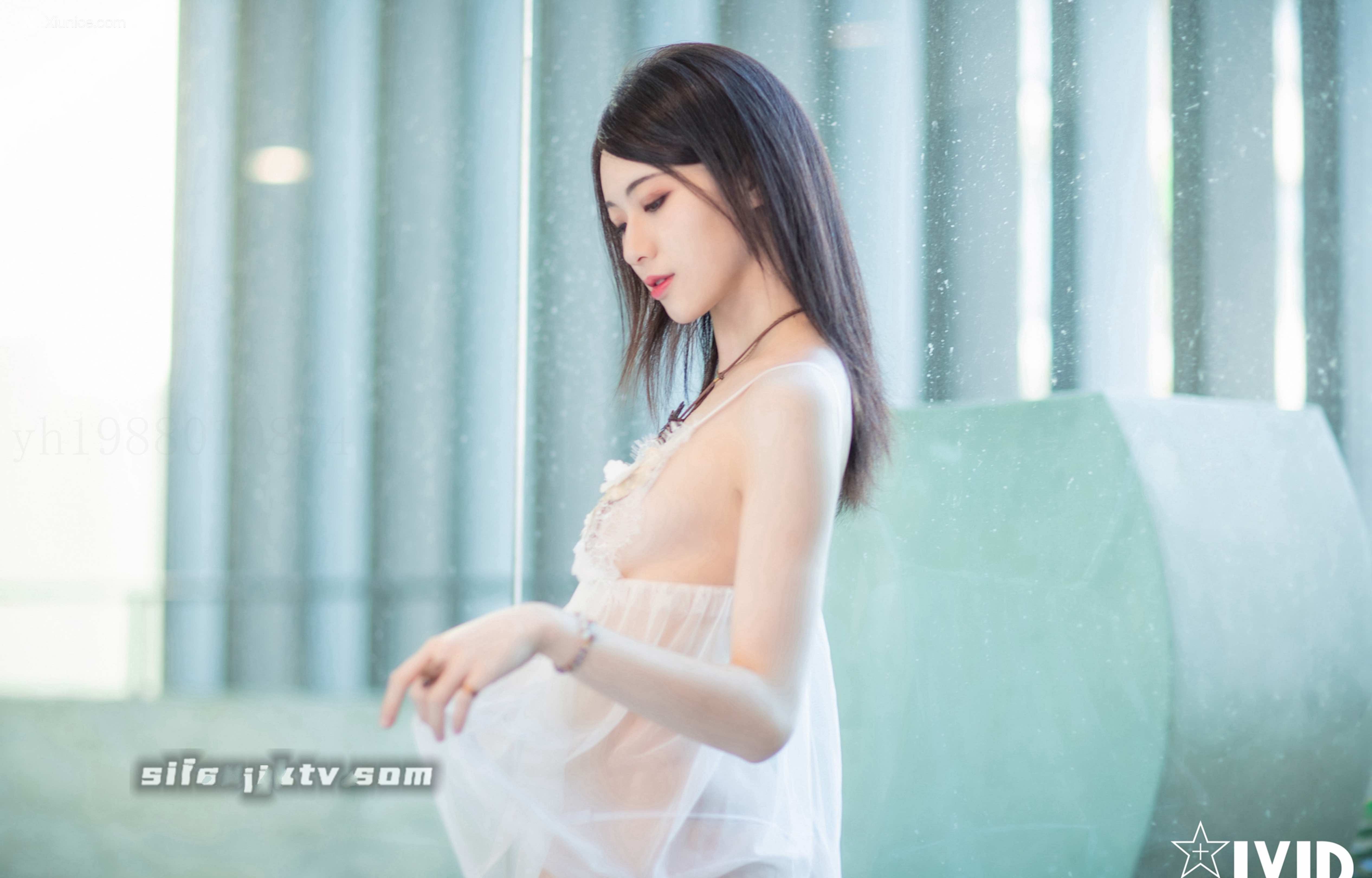 JVID – Ali-White lace pajamas 第1张
