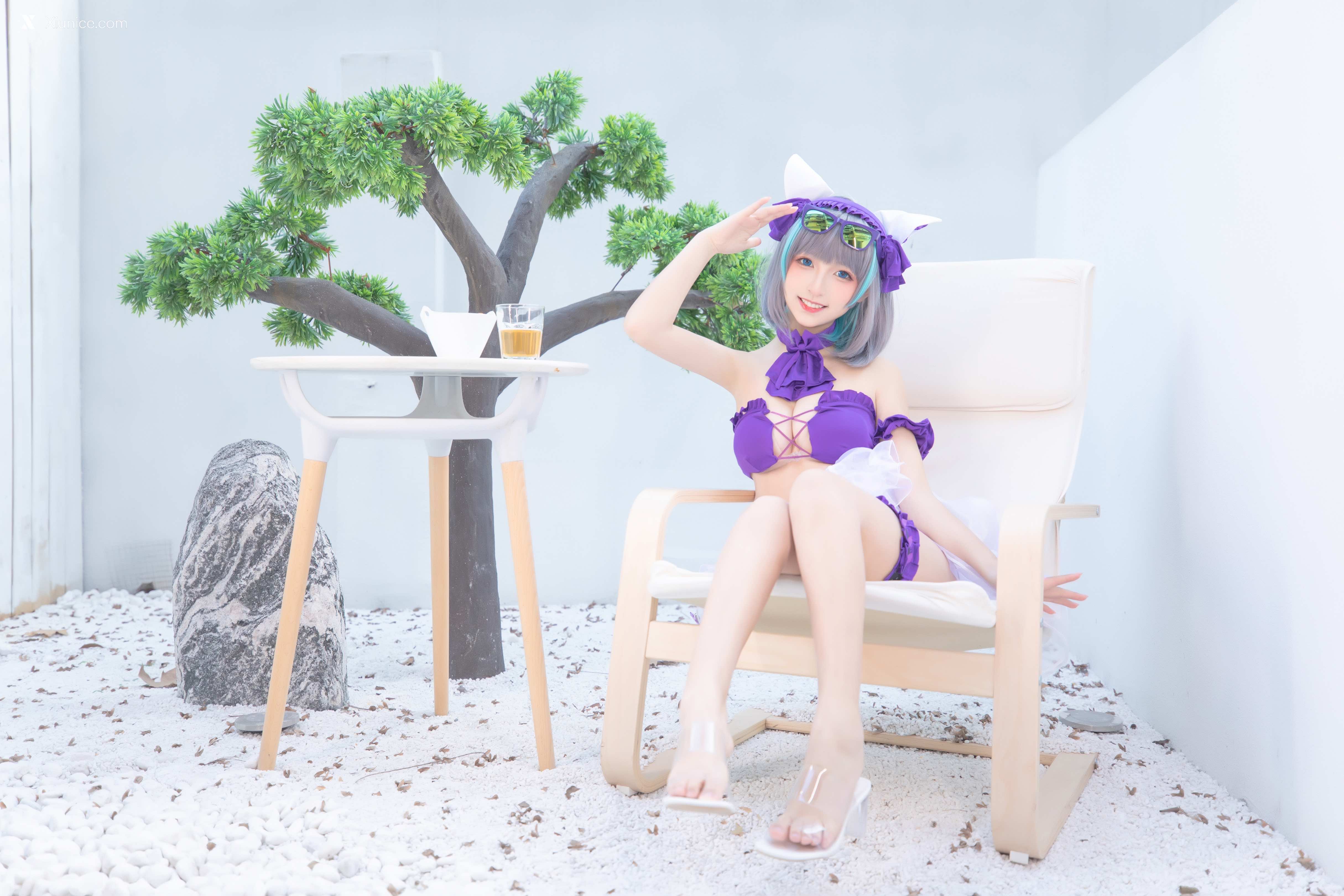 Coser@神楽坂真冬 Vol.085 绝对企画-柴郡cos《纯色庭院》 第31张