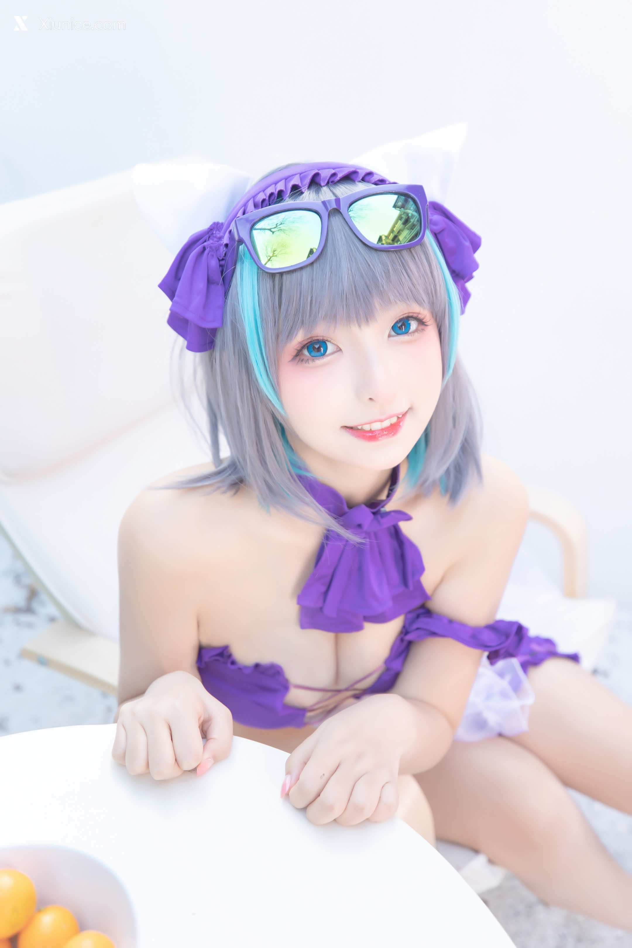 Coser@神楽坂真冬 Vol.085 绝对企画-柴郡cos《纯色庭院》 第45张