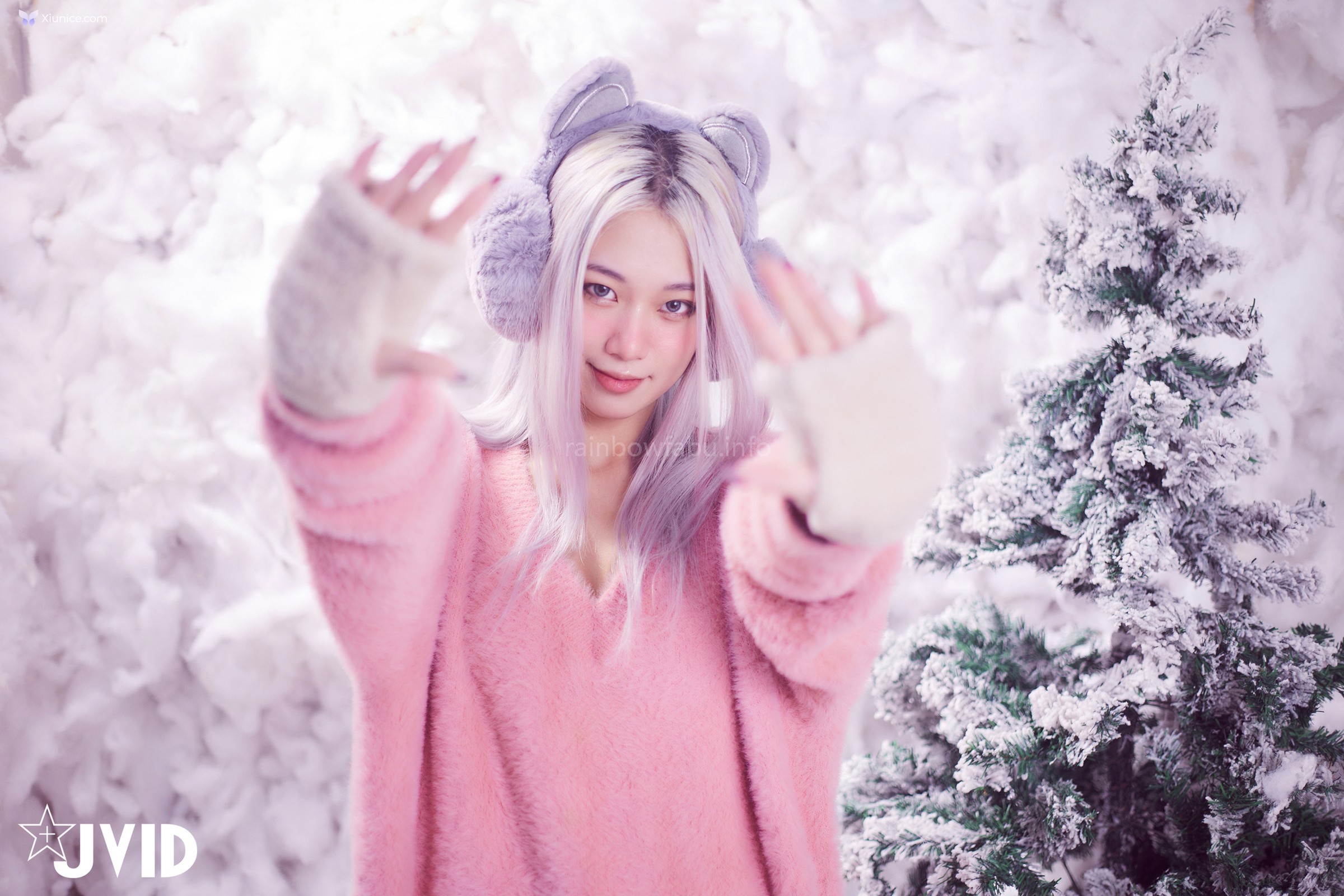 JVID Verna – 性感的愛死寂寞人雪女Verna陪你度過聖誕寒冬 第57张