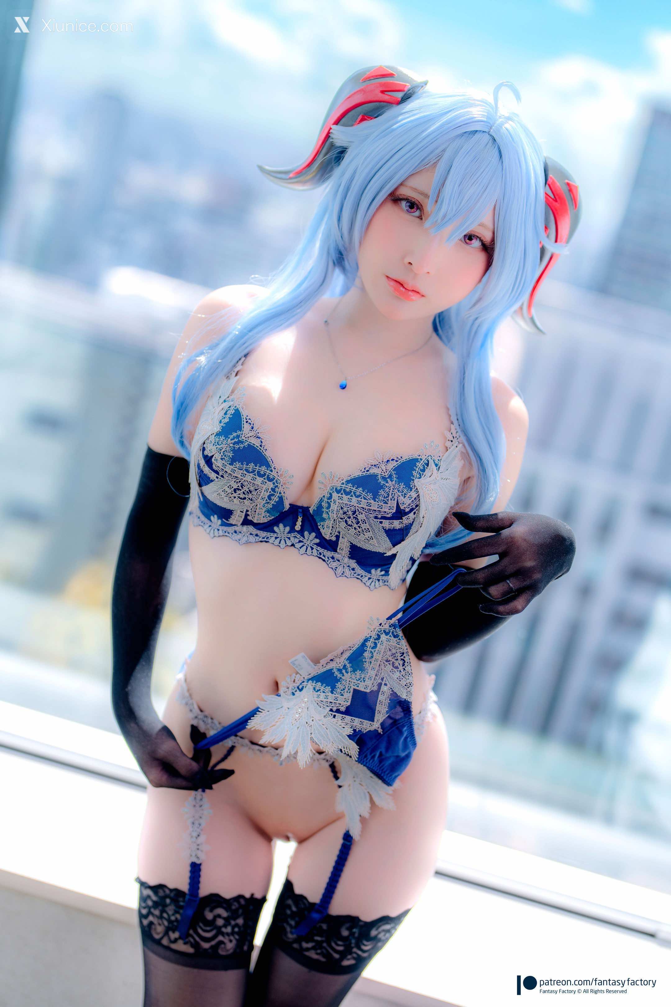 Fantasy Factory 小丁 Cosplay写真 – 甘雨内衣 第37张