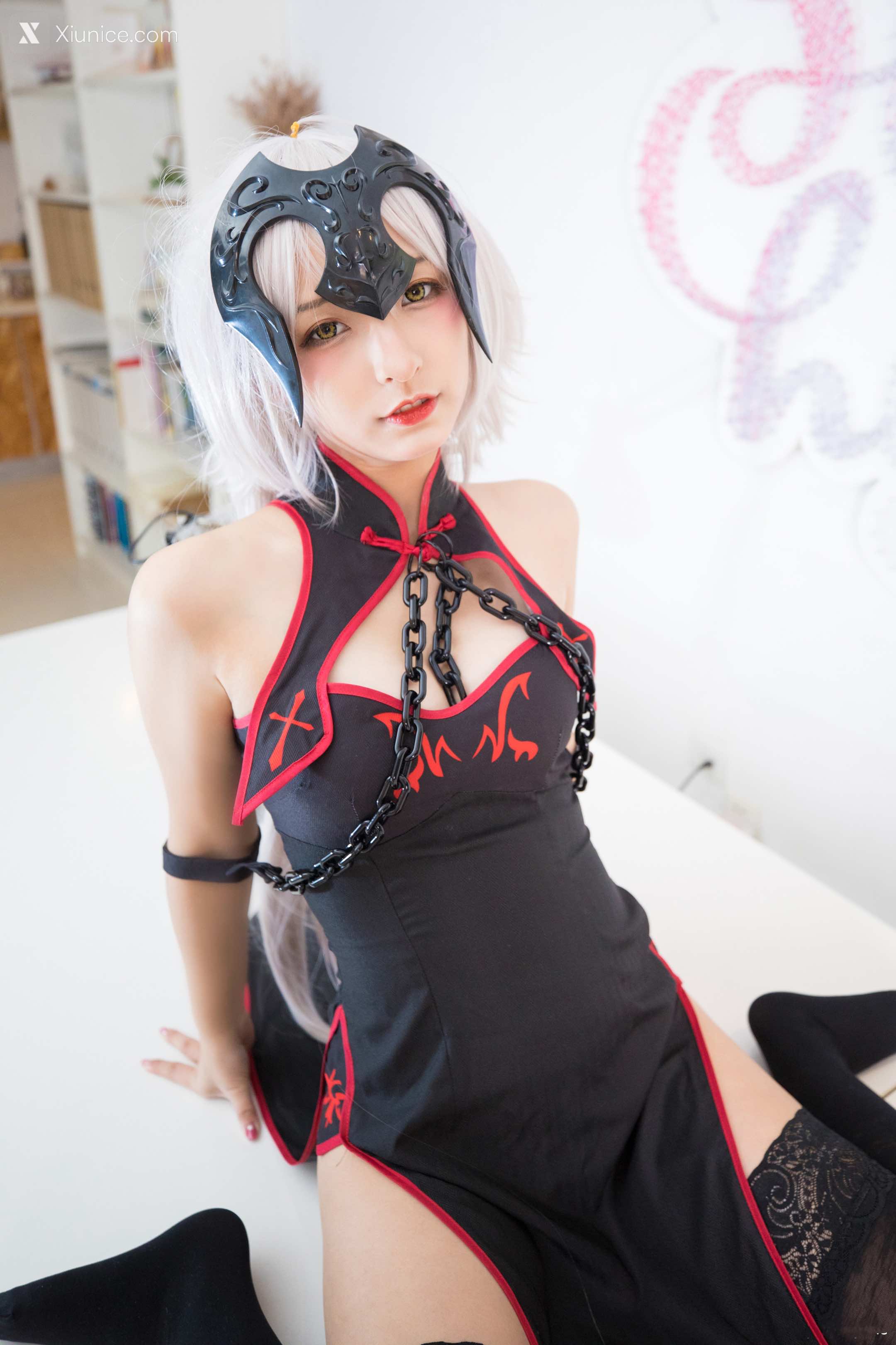 Coser@神楽坂真冬 Vol.037 电子相册-旗袍黑贞 第123张