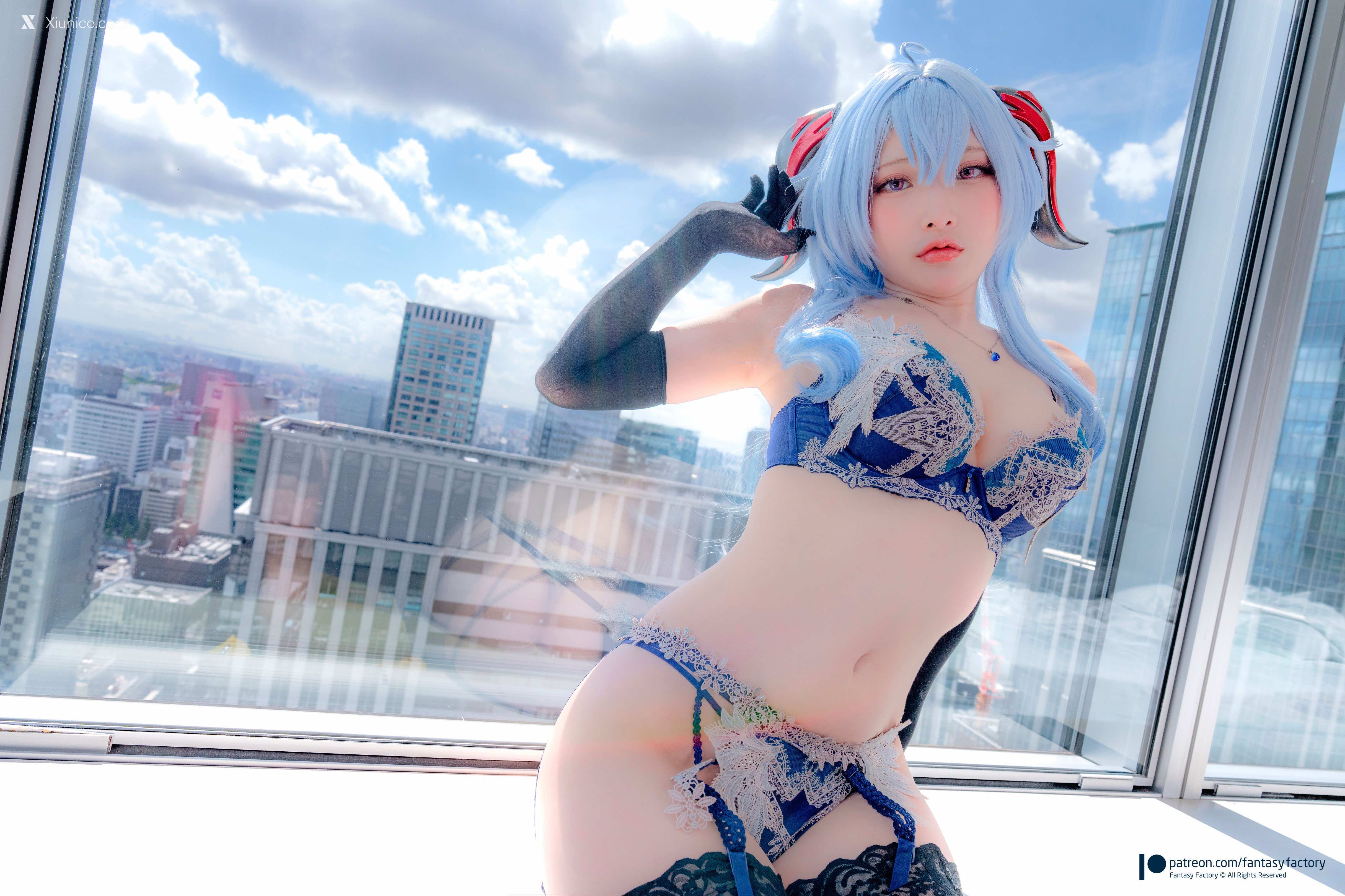 Fantasy Factory 小丁 Cosplay写真 – 甘雨内衣 第13张