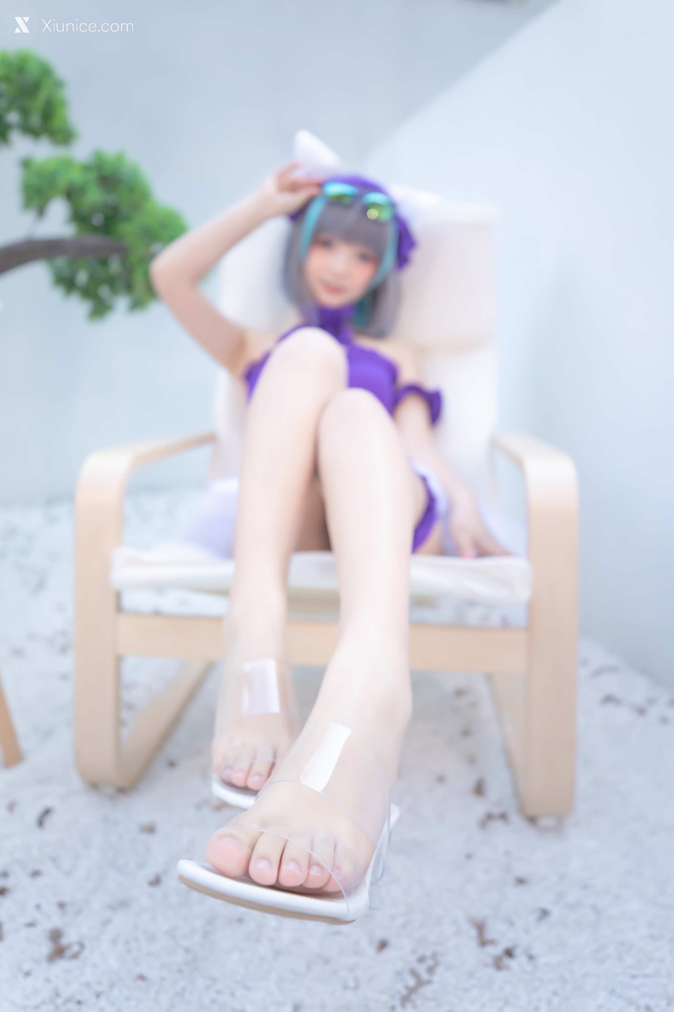 Coser@神楽坂真冬 Vol.085 绝对企画-柴郡cos《纯色庭院》 第15张