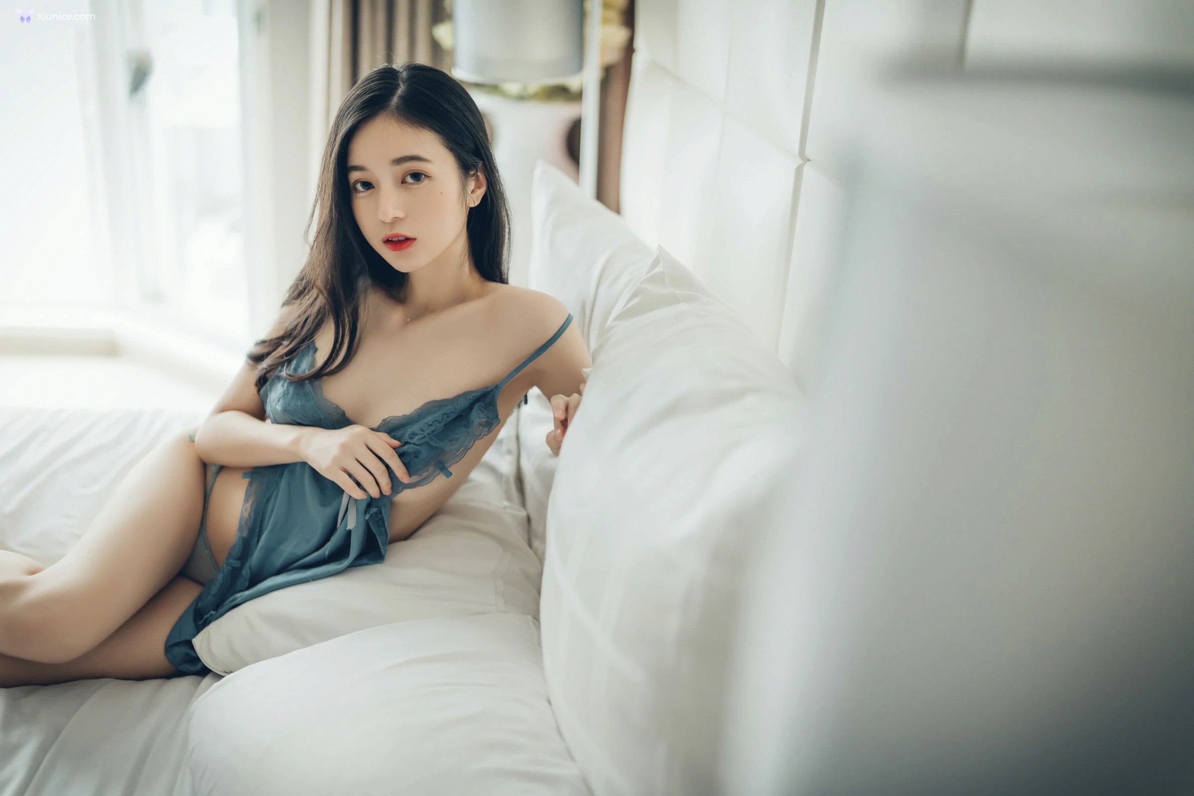 JVID 辰辰 – 透明內褲張開腳比駱駝蹄還更厲害中空小護士兩片式睡衣 第29张