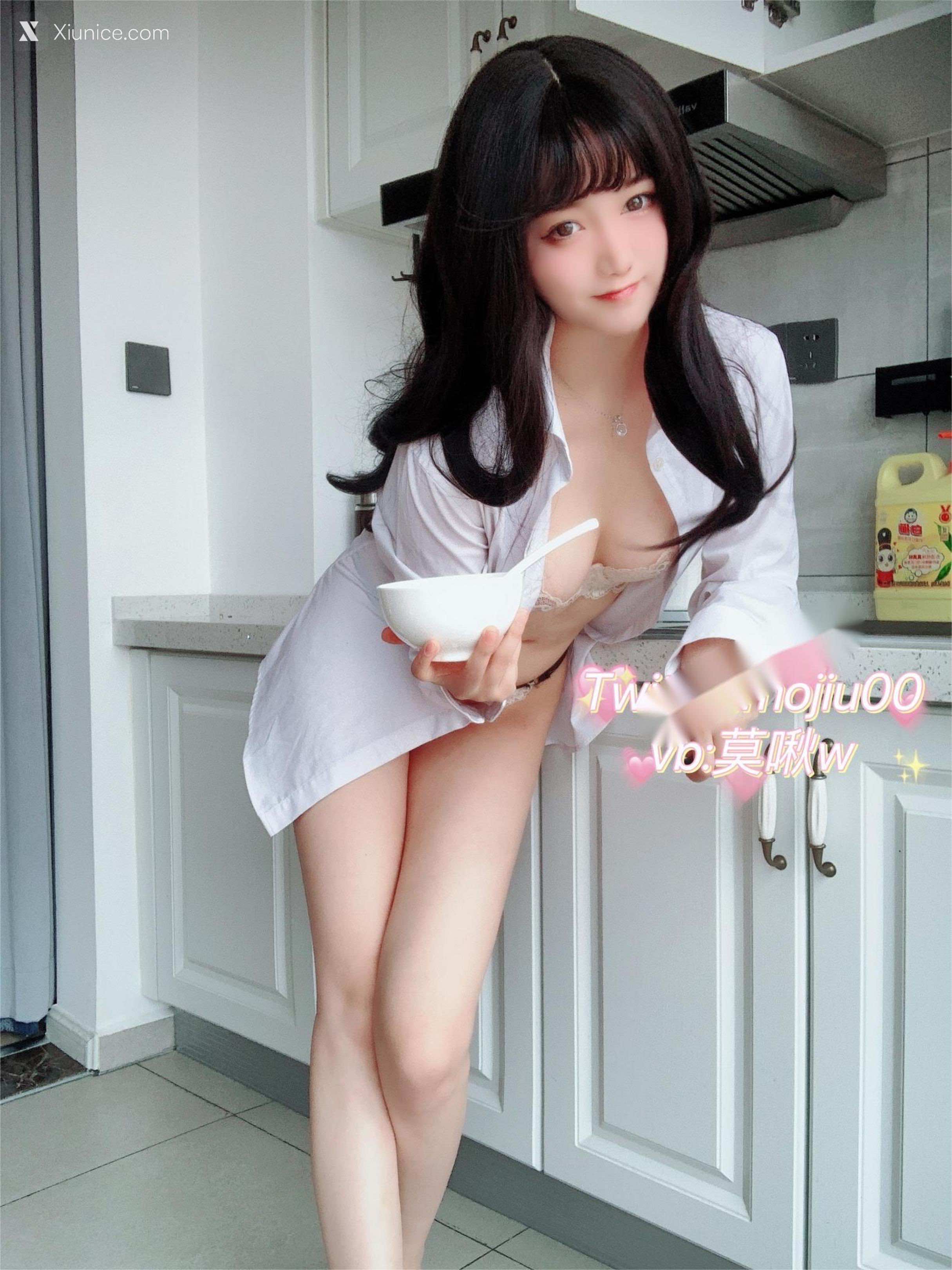Coser@小青茗 露脸定制白色衬衫 第11张