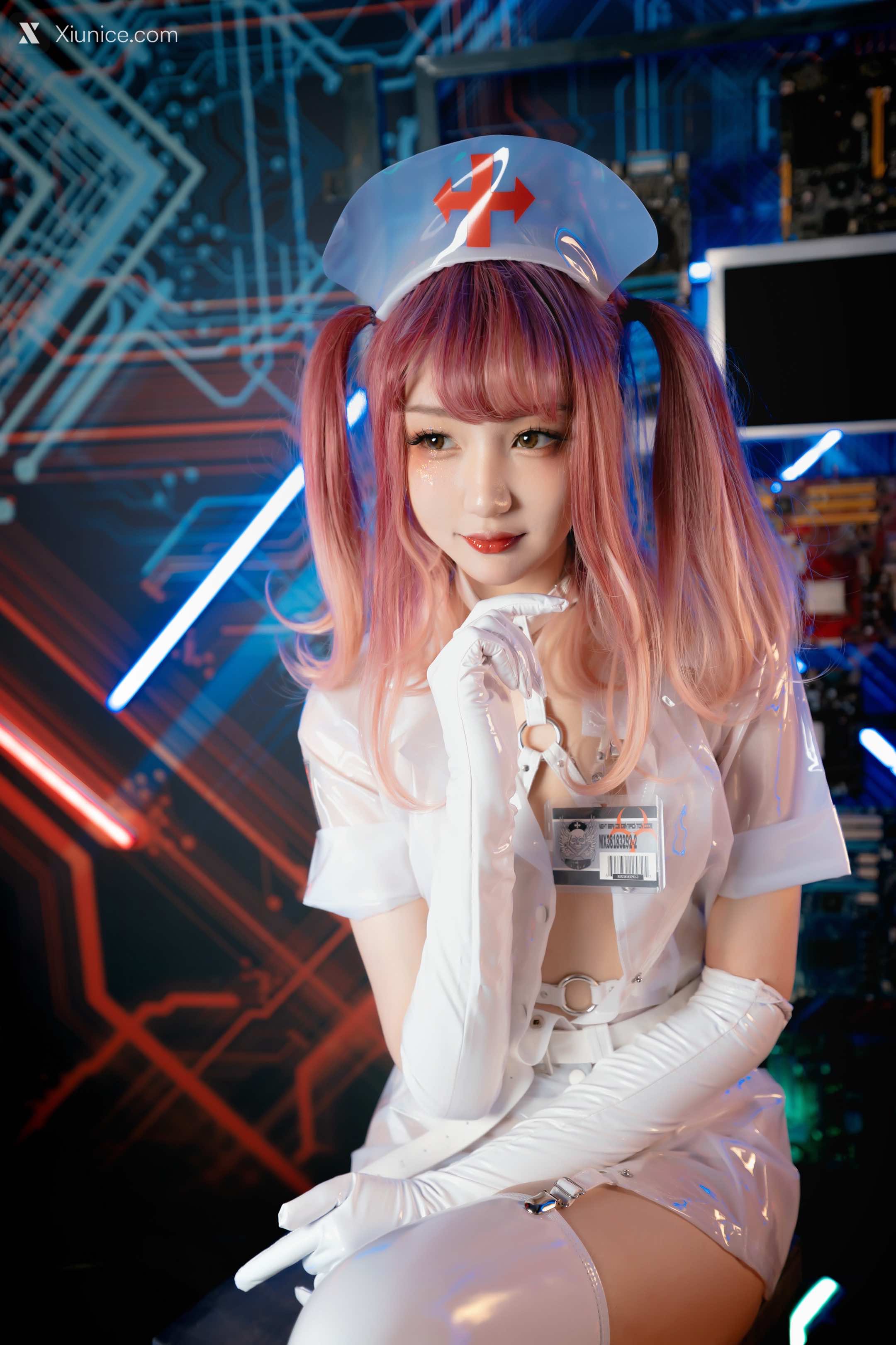 Coser@神楽坂真冬 Vol.057 绝对企画-透明黑白护士双人《無色哲学》 第13张