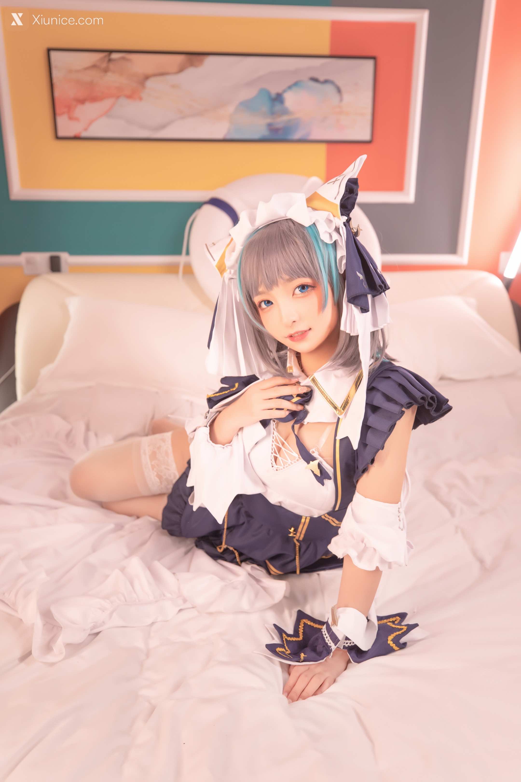 Coser@神楽坂真冬 Vol.085 绝对企画-柴郡cos《纯色庭院》 第140张