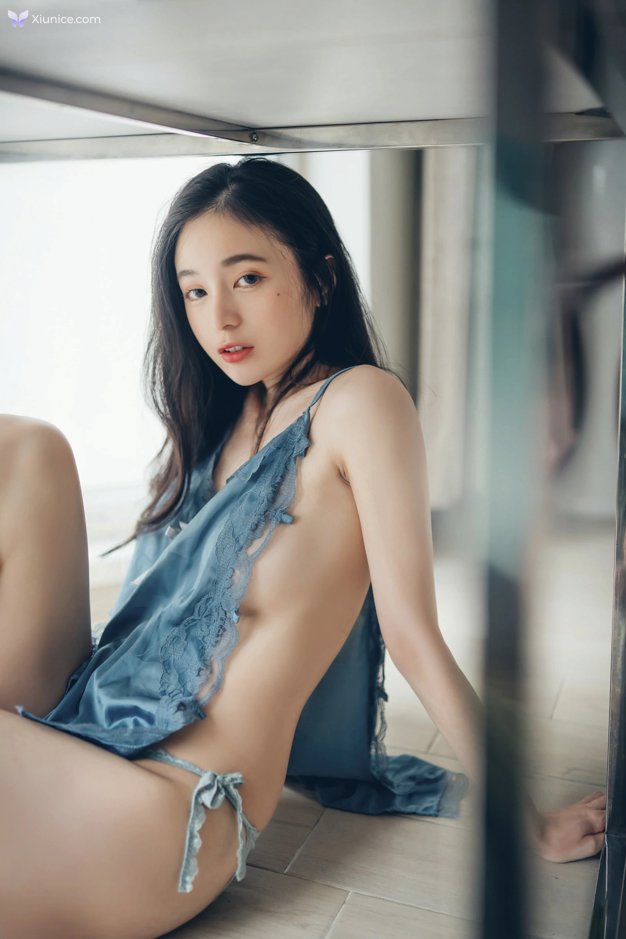 JVID 辰辰 – 透明內褲張開腳比駱駝蹄還更厲害中空小護士兩片式睡衣 第28张