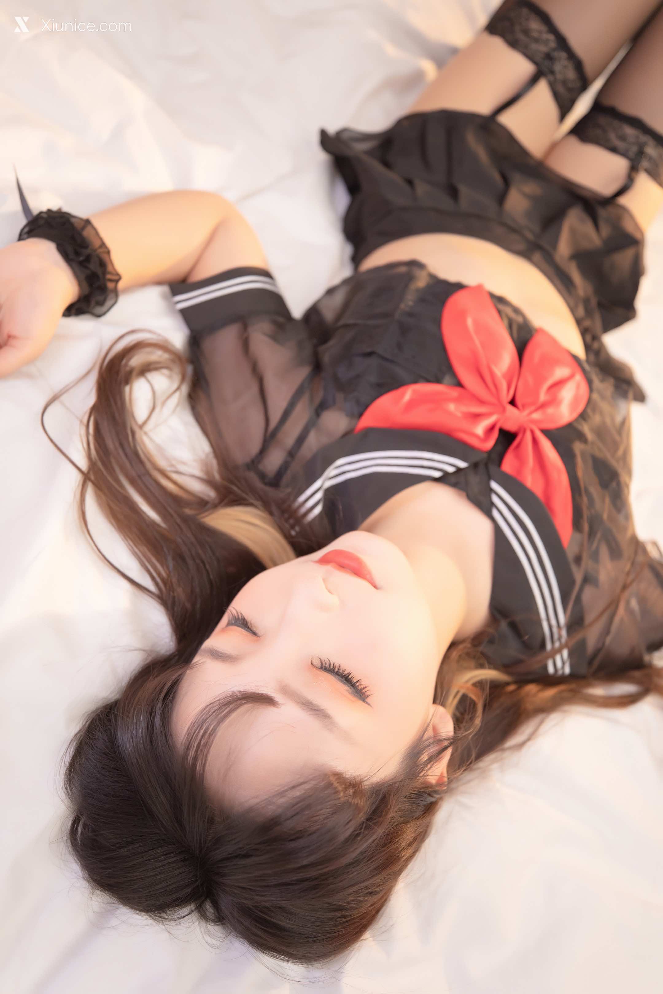 Coser@神楽坂真冬 Vol.079 绝对企画-透明黑白水手服《特別なことに》 第116张