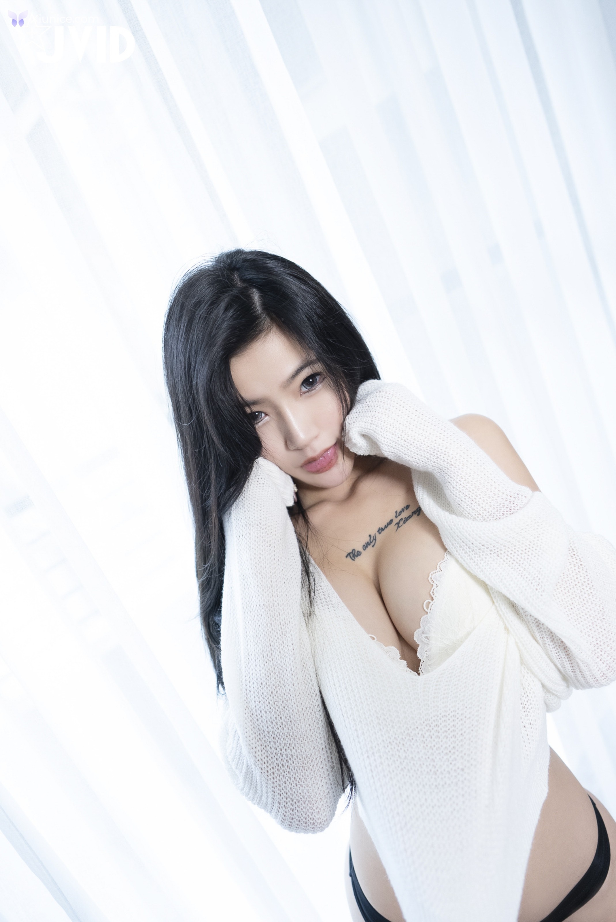 JVID 奈奈Nalnal – 全裸上空哥哥 用力もっともっと小隻馬趴好等著你來用力 第46张
