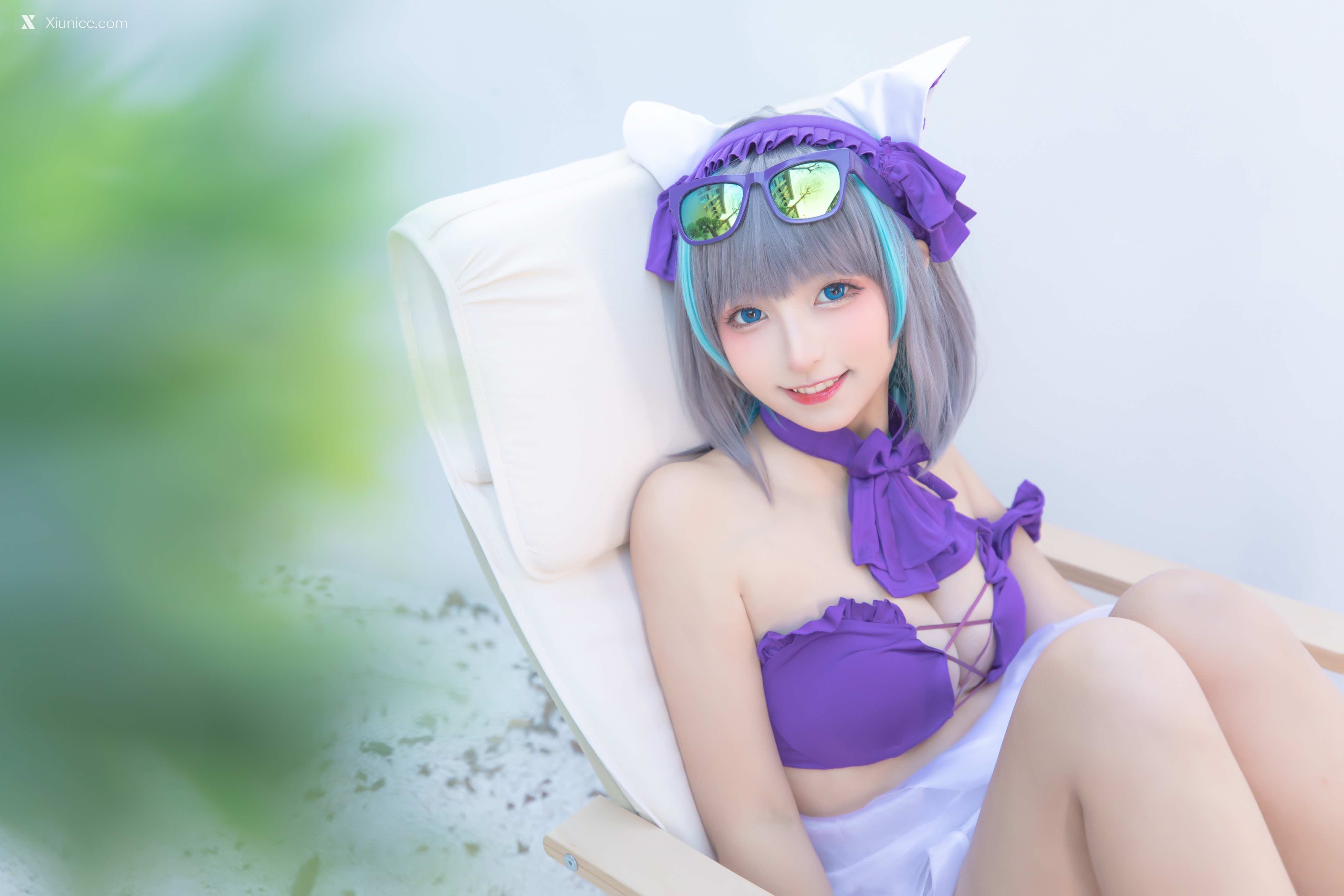 Coser@神楽坂真冬 Vol.085 绝对企画-柴郡cos《纯色庭院》 第42张