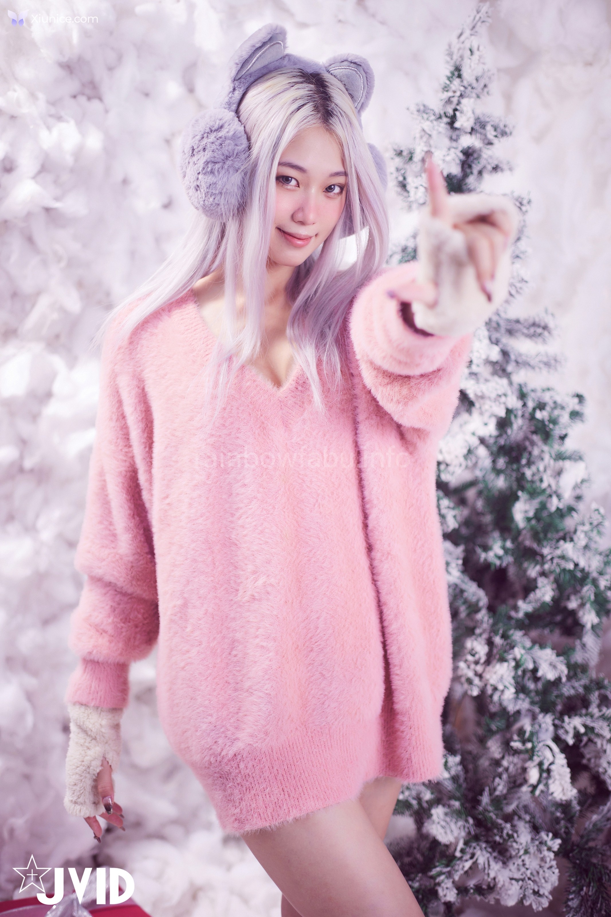 JVID Verna – 性感的愛死寂寞人雪女Verna陪你度過聖誕寒冬 第52张