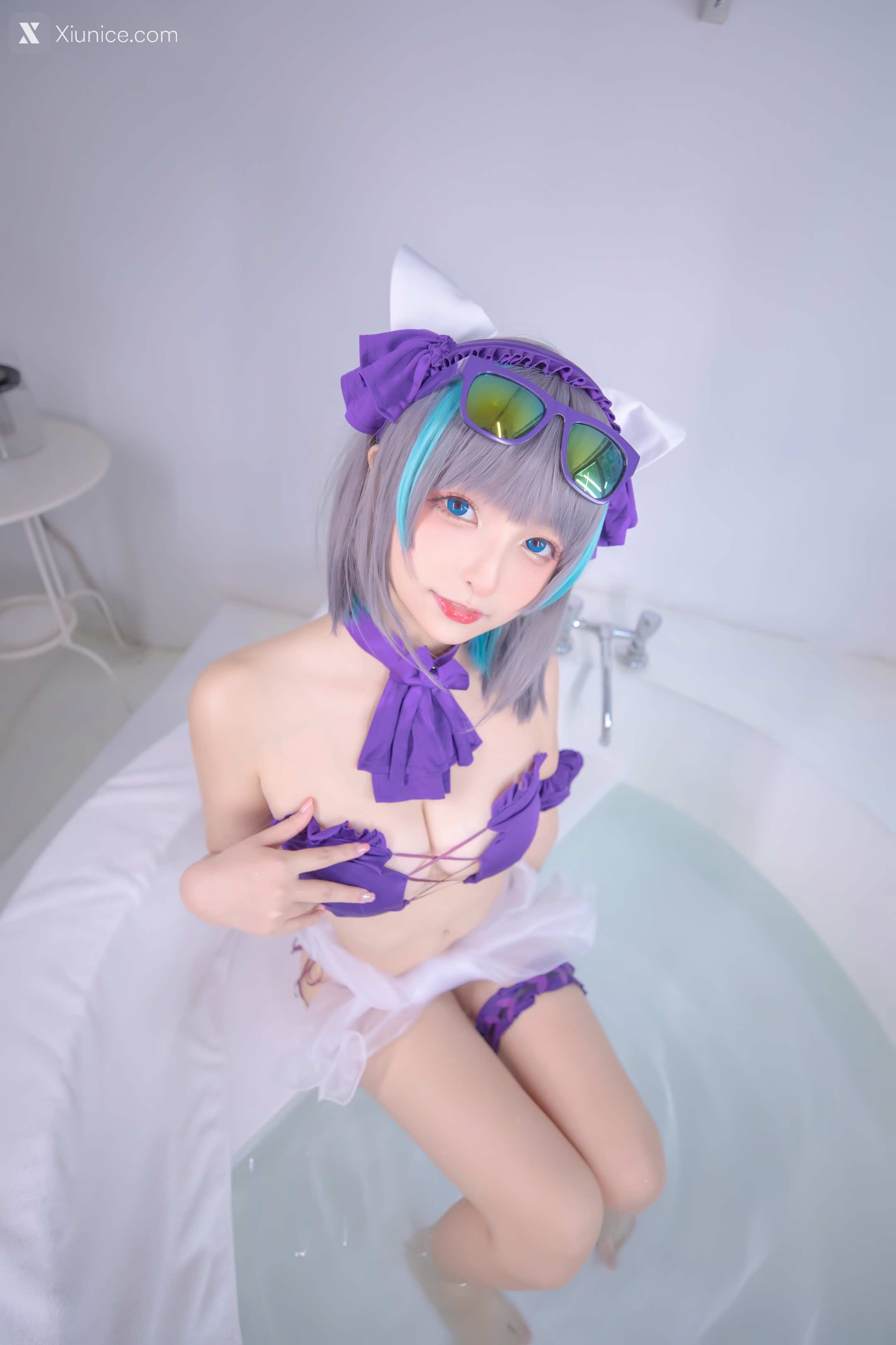 Coser@神楽坂真冬 Vol.085 绝对企画-柴郡cos《纯色庭院》 第47张