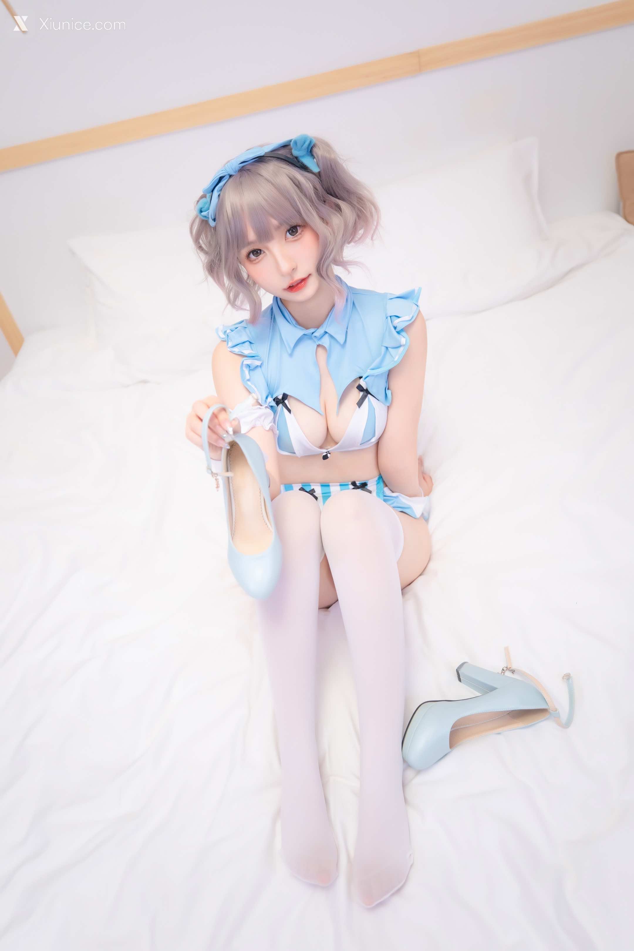 Coser@神楽坂真冬 Vol.097 蓝调女仆 第15张