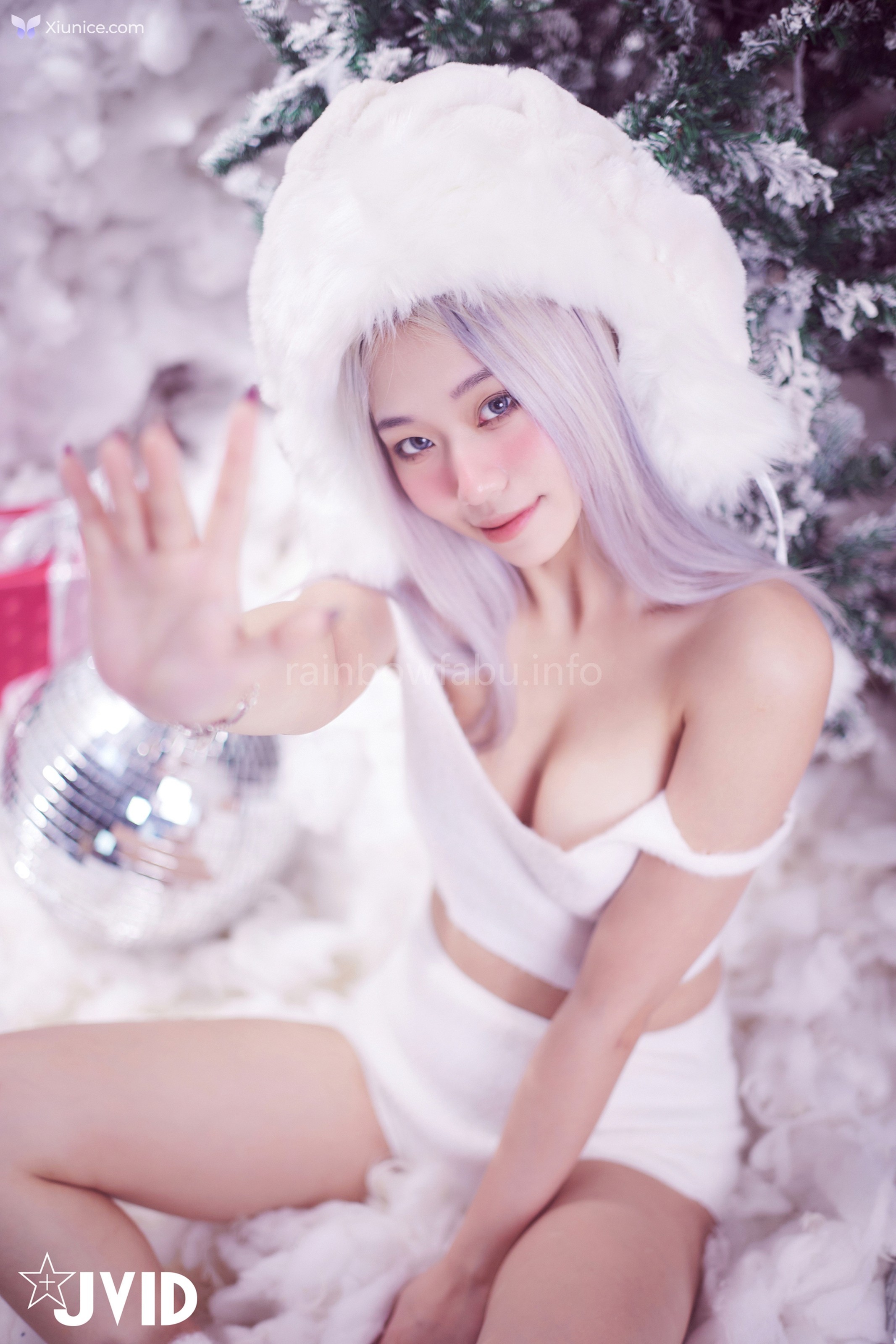 JVID Verna – 性感的愛死寂寞人雪女Verna陪你度過聖誕寒冬 第67张