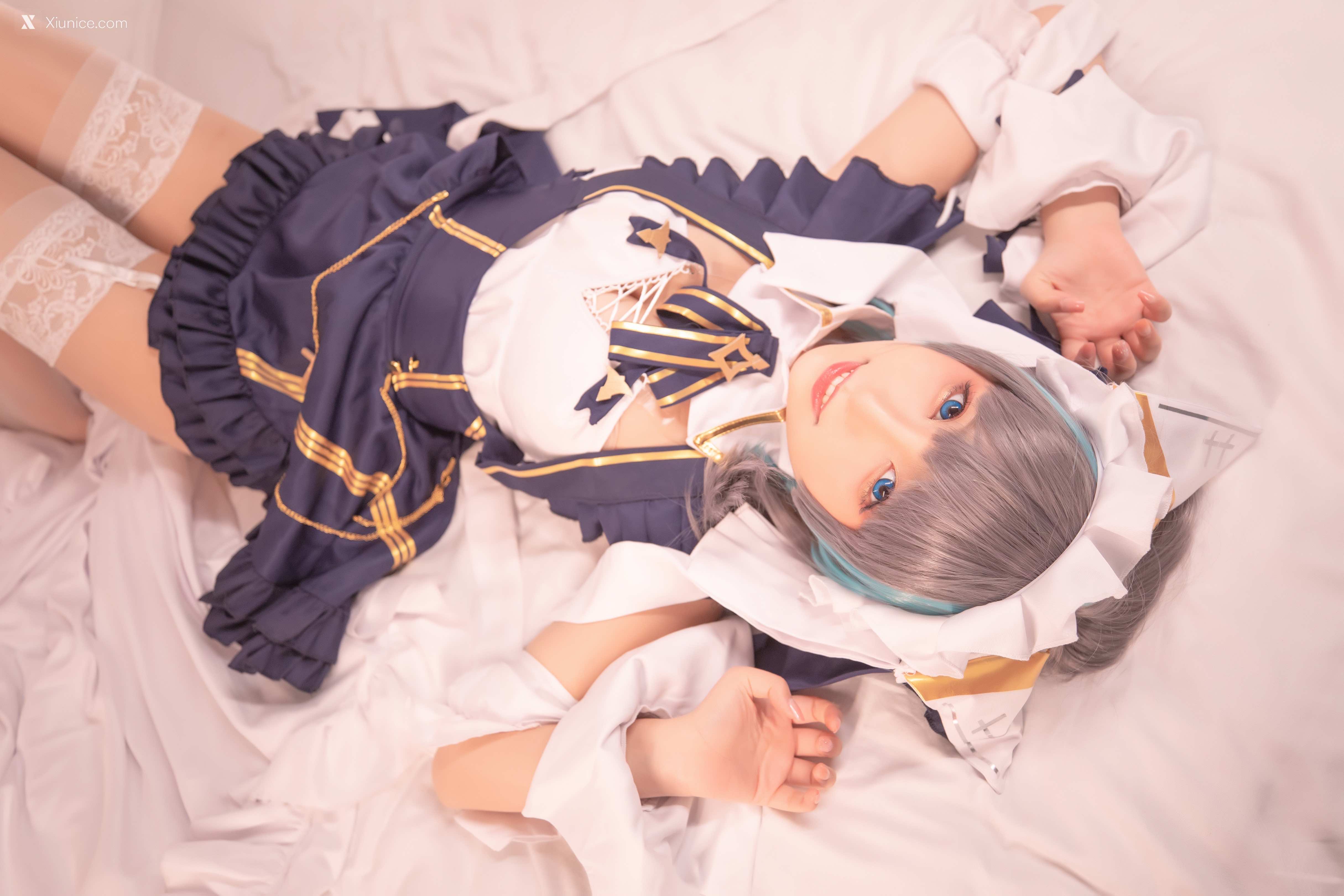 Coser@神楽坂真冬 Vol.085 绝对企画-柴郡cos《纯色庭院》 第134张