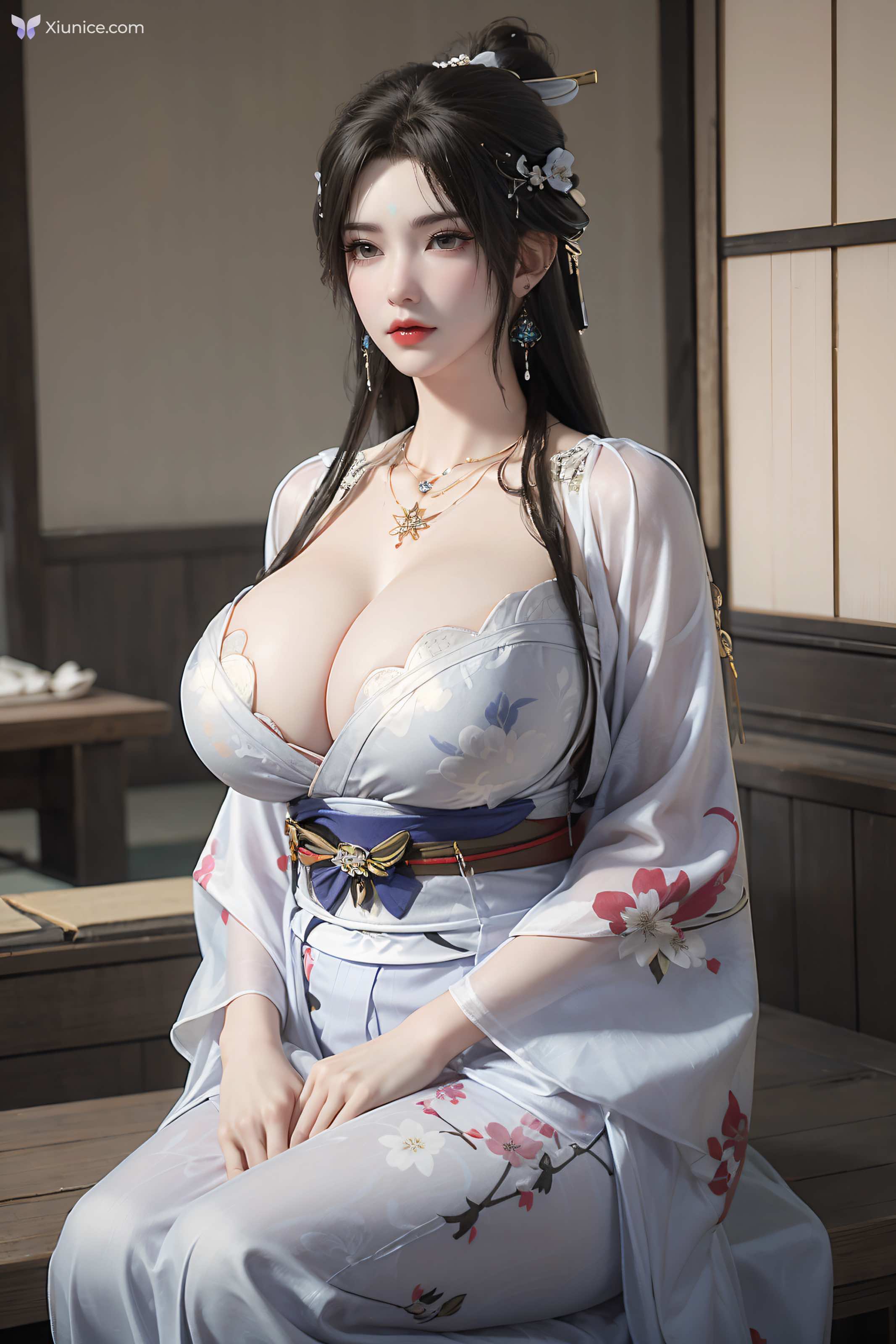 AI Girl 完美世界-清漪 和服吊带 第46张