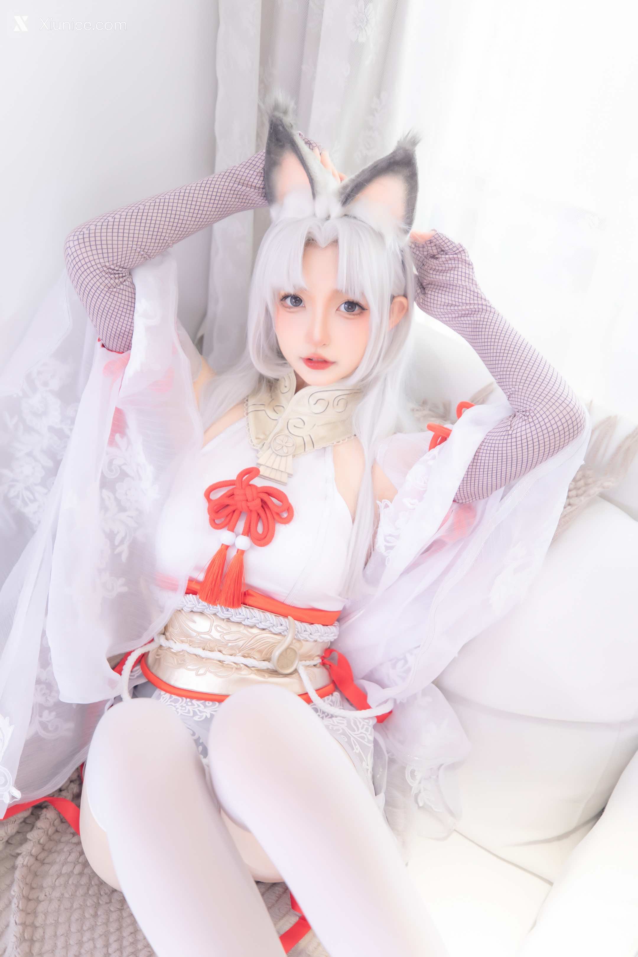 Coser@神楽坂真冬 Vol.105 白丝胡桃 第34张