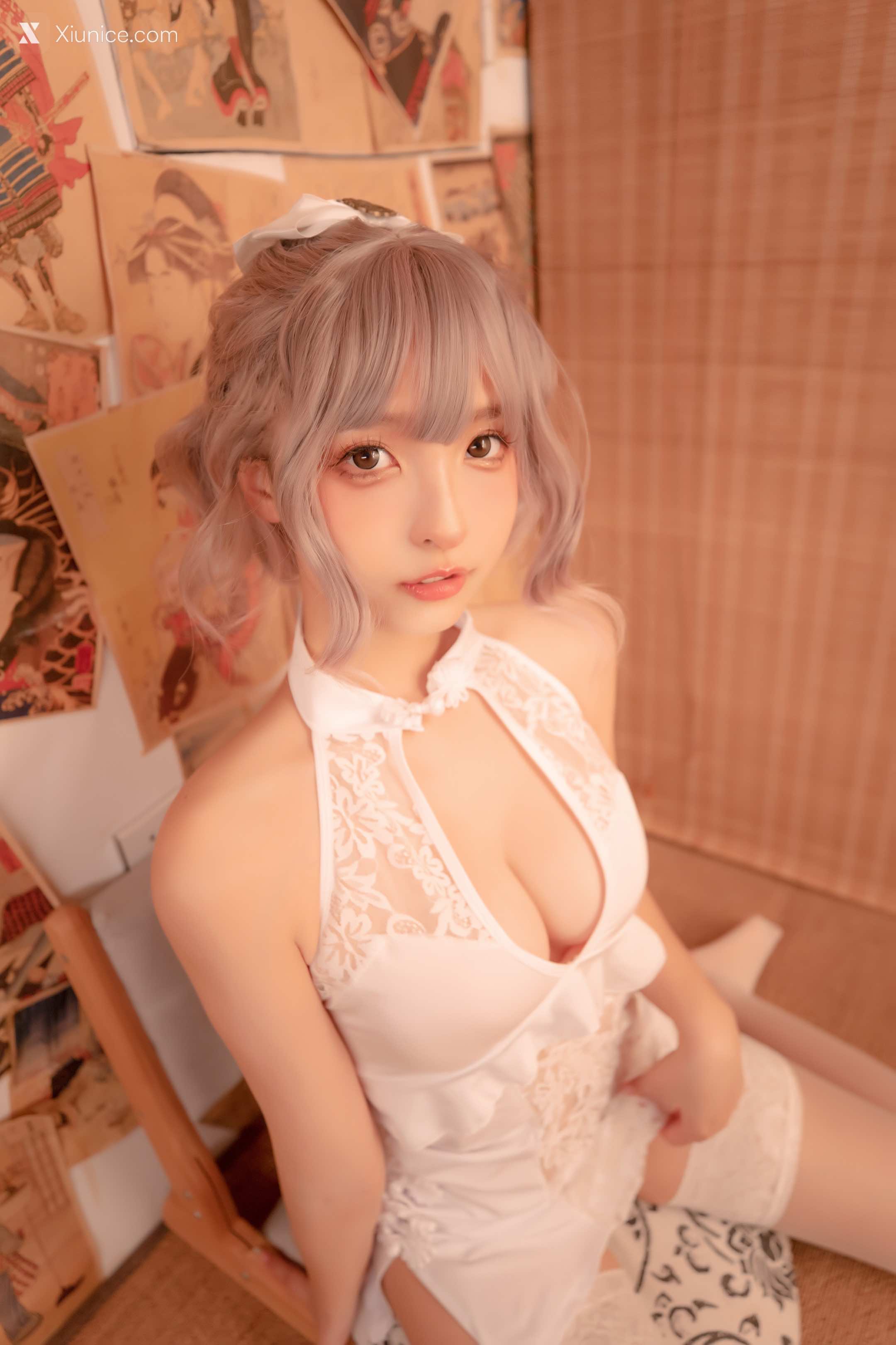 Coser@神楽坂真冬 Vol.099 白旗袍 第5张
