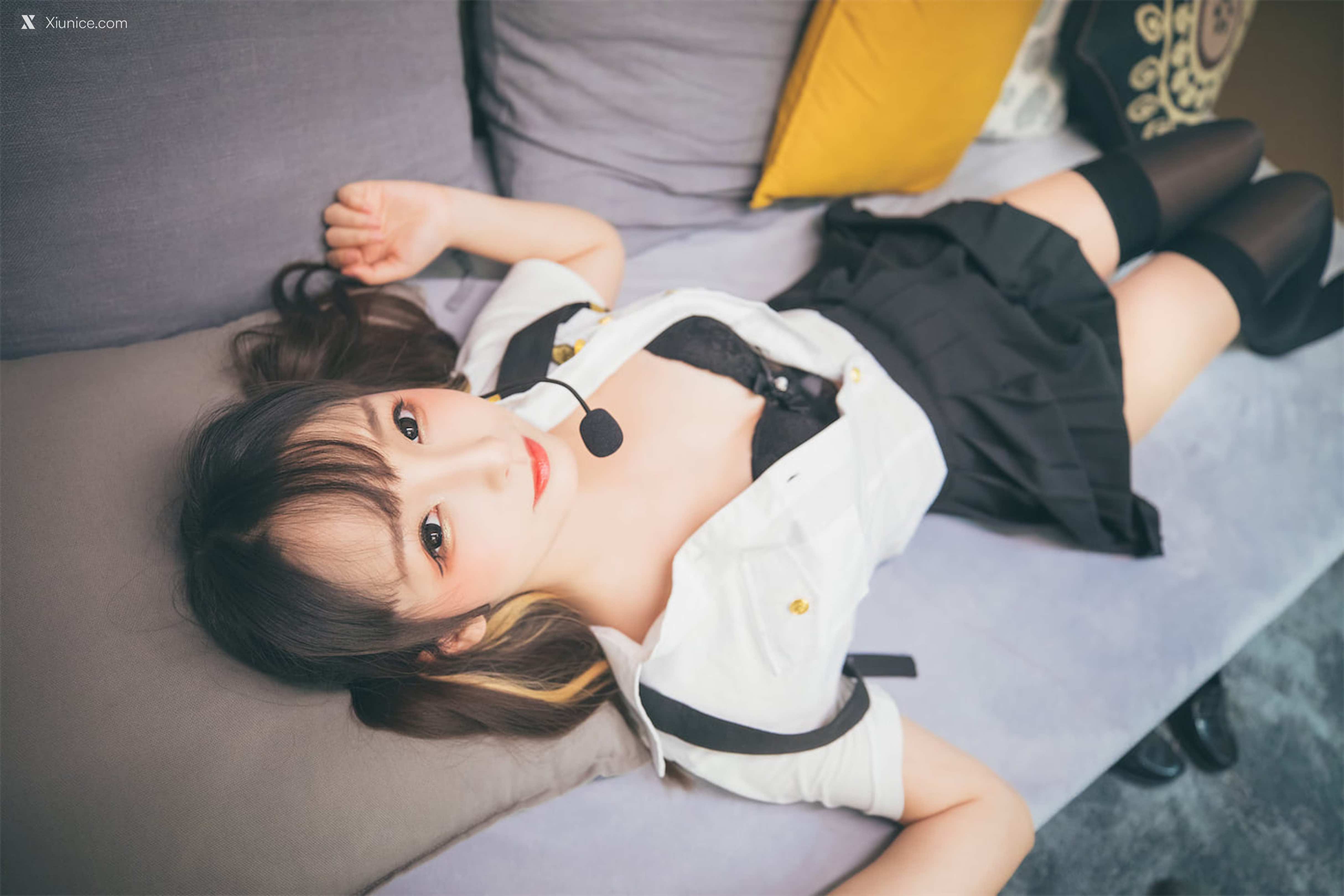 Coser@神楽坂真冬 Vol.081 绝对企画-黑丝皮衣《お帰りなさい、指揮官》 第80张